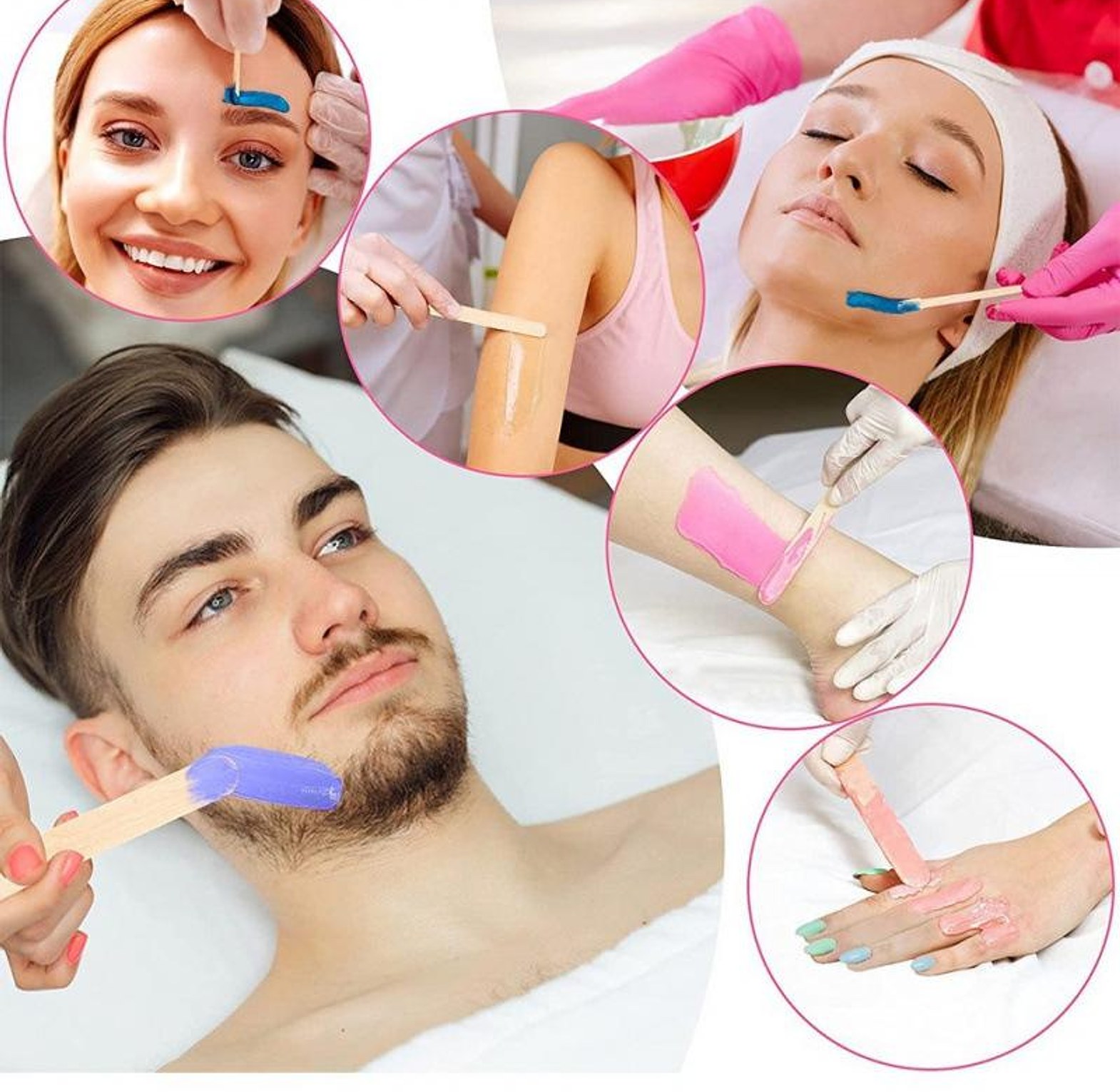 3 in 1 Electric Wax Warmer Kit Professional Hair Removal Heater with Beans and Spatulas image
