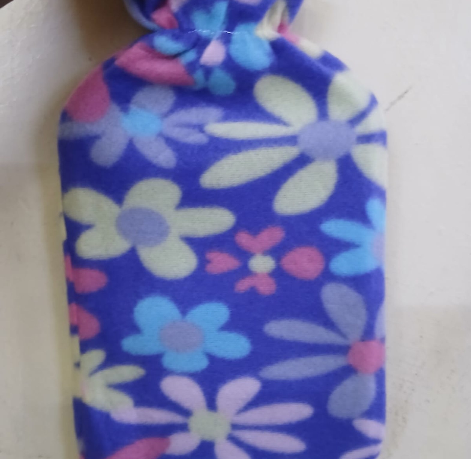 2L Durable Rubber Hot Water Bottle with Removable Soft Fleece Cover for Menstrual Cramps & Body Pain Relief image