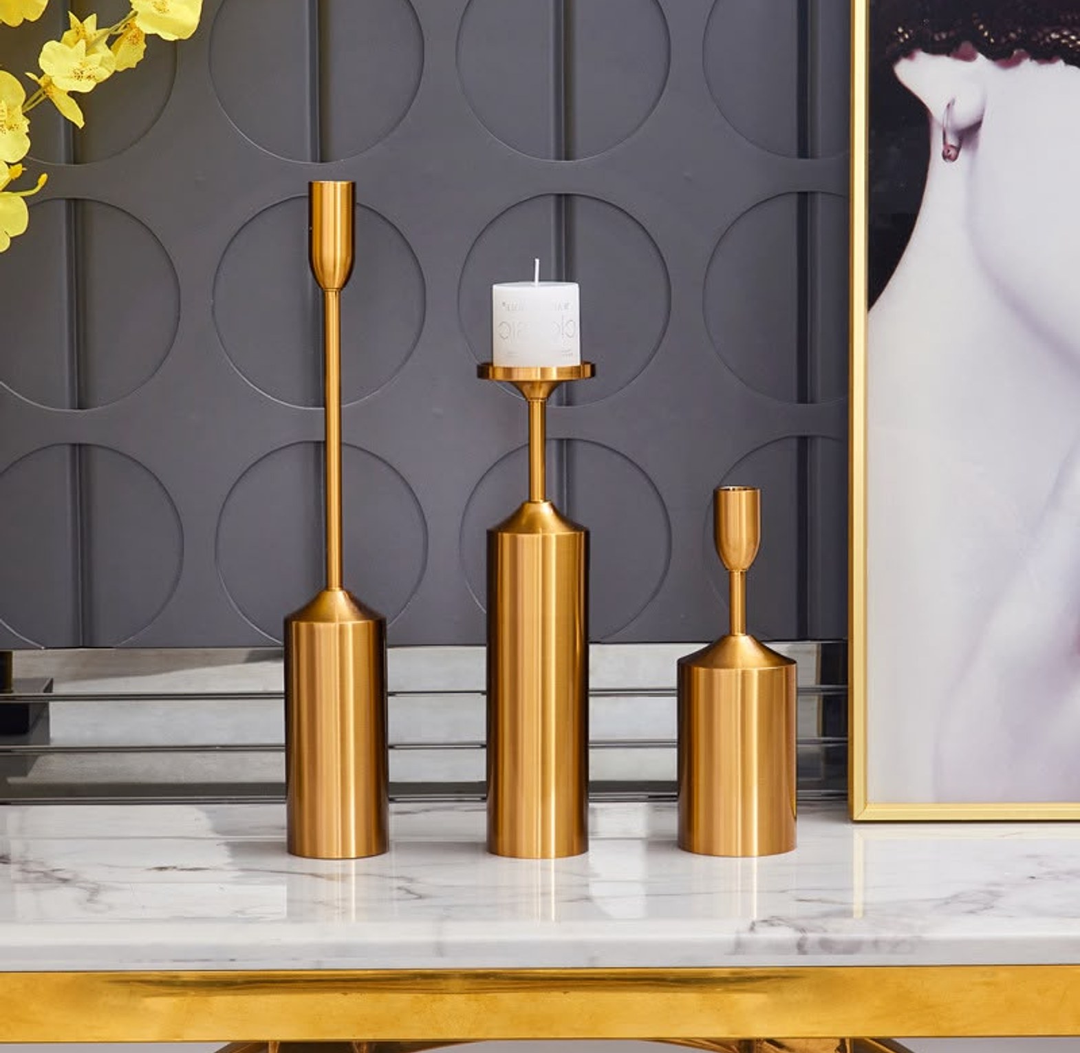 Luxury Gold Candle Holders image