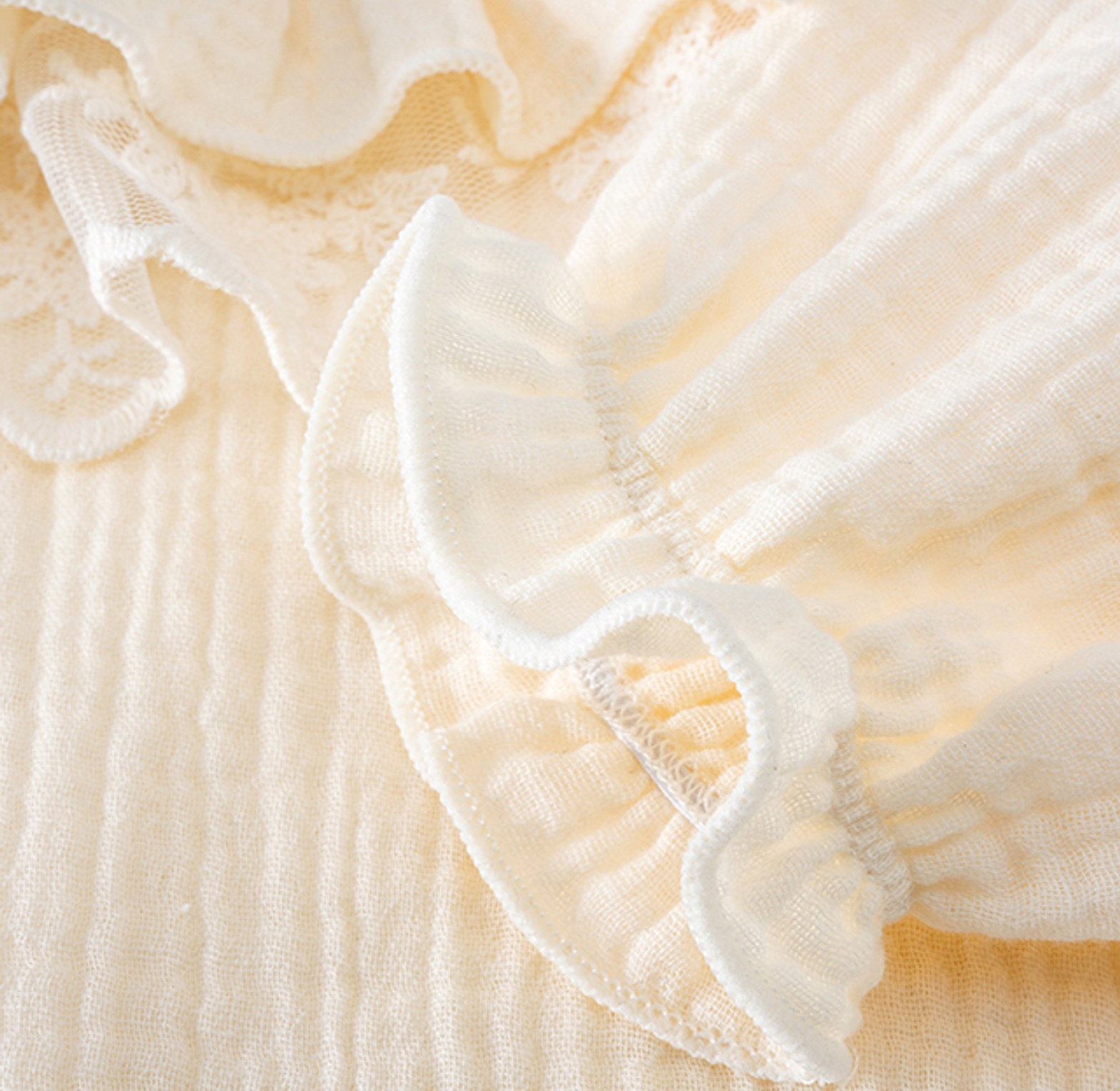 Ivory Ruffle Sleepsuit image