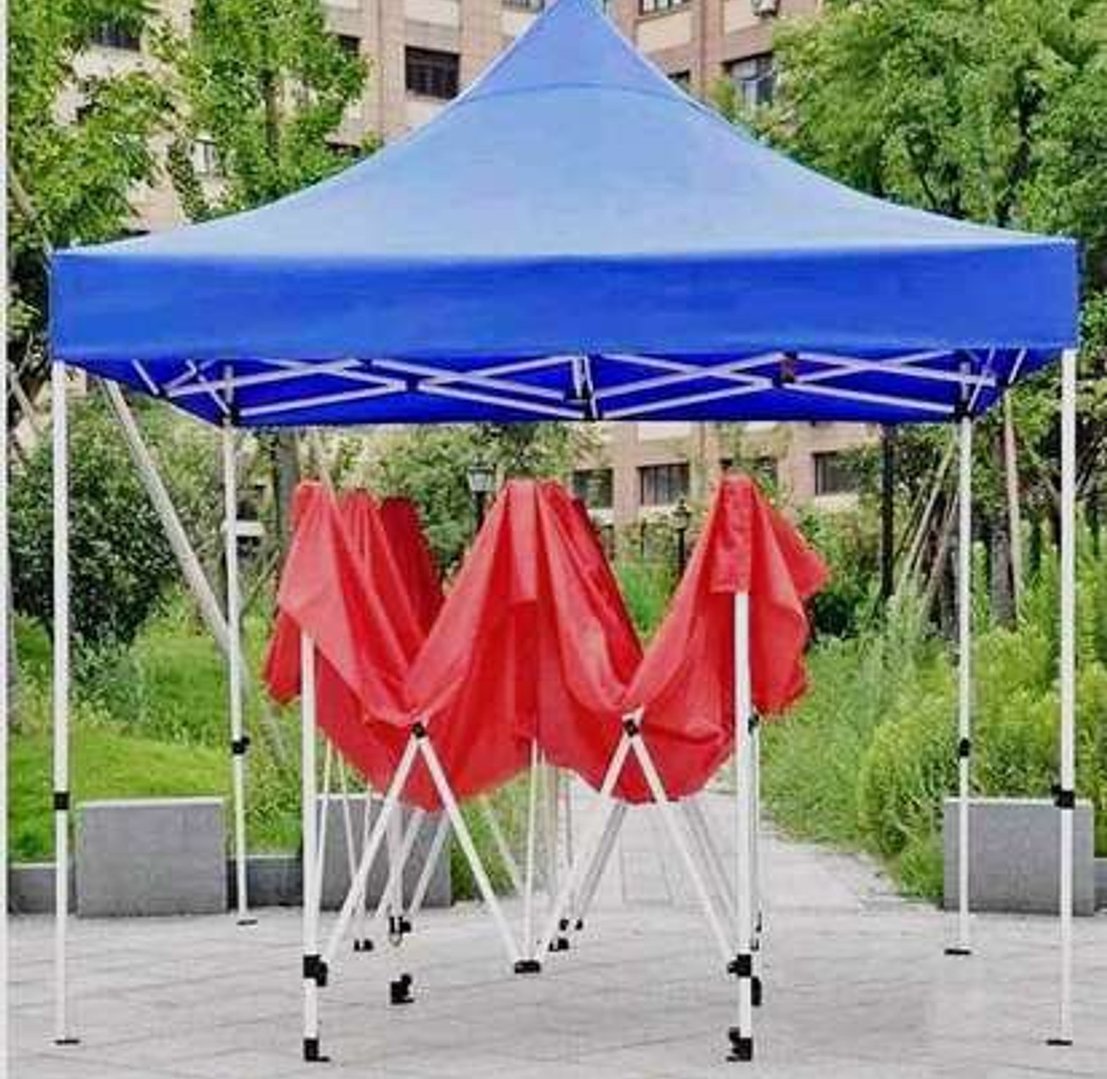 3x3 meters  Portable Pop-Up Gazebo Tent. foldable outdoor canopy shelter designed for quick assembly and portability.  image