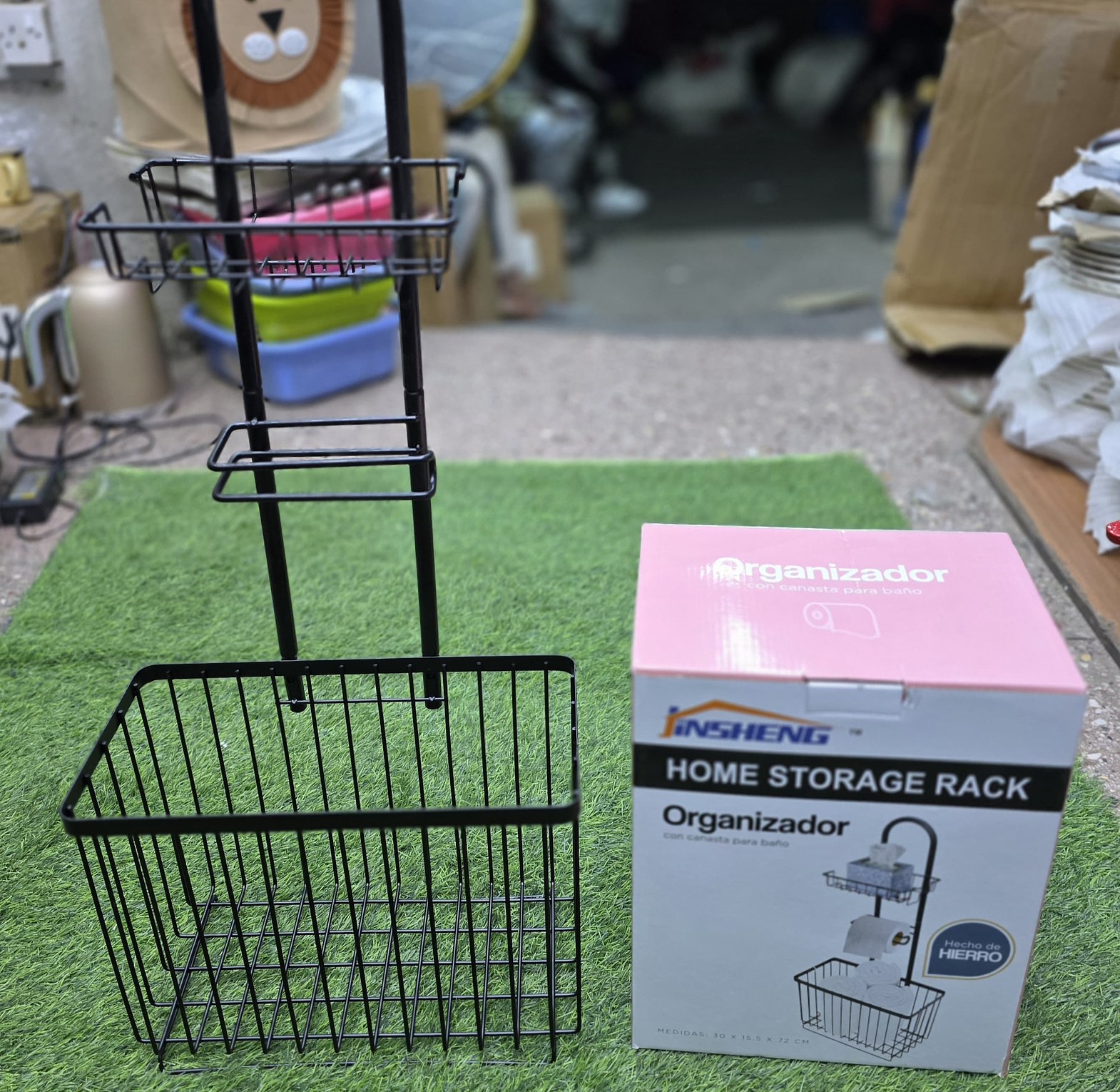 3-in-1 Multi-Functional Bathroom Storage Organizer & Toilet Paper Holder image