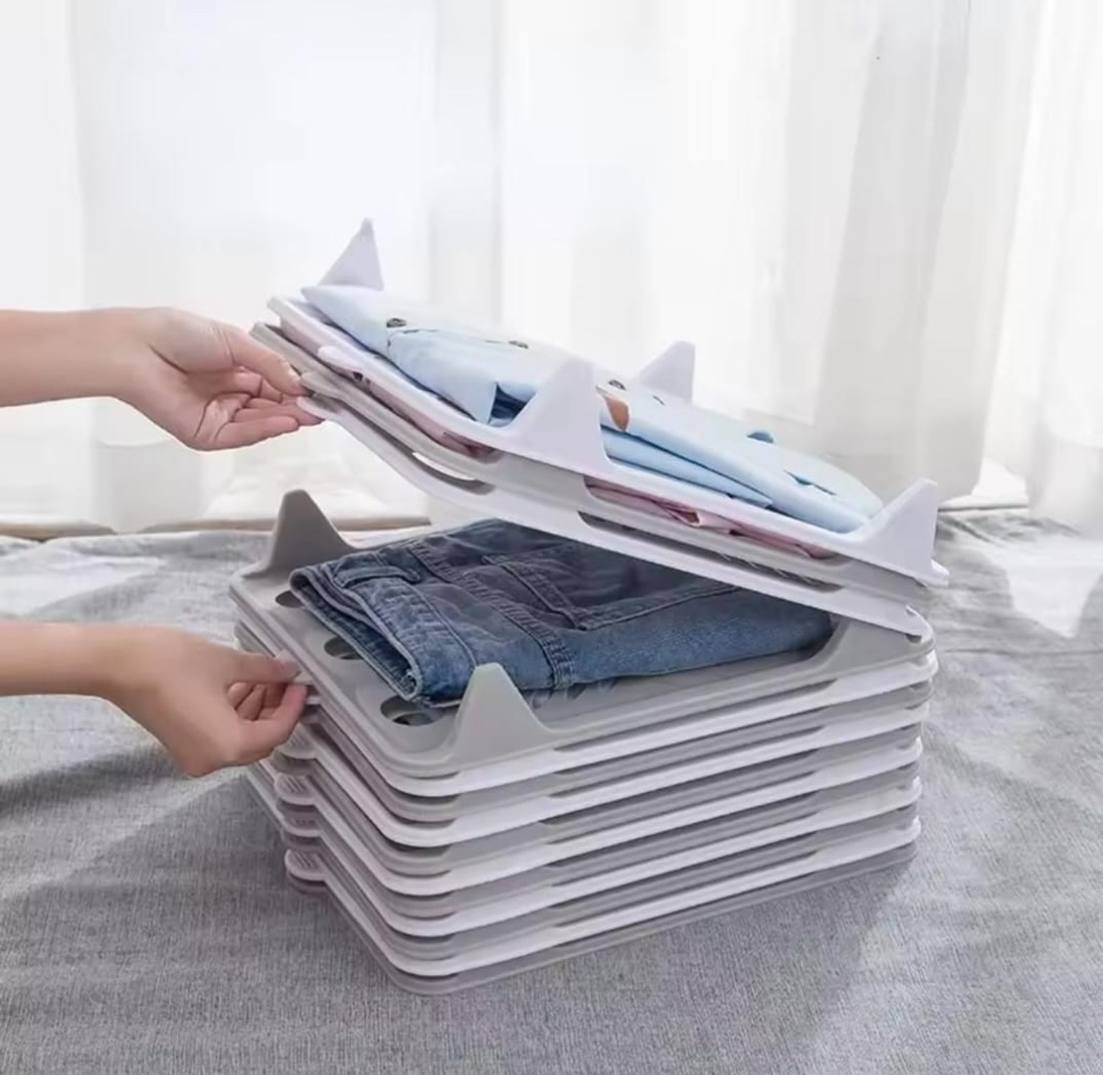 Folding Board Plastic T-Shirt Organizer image