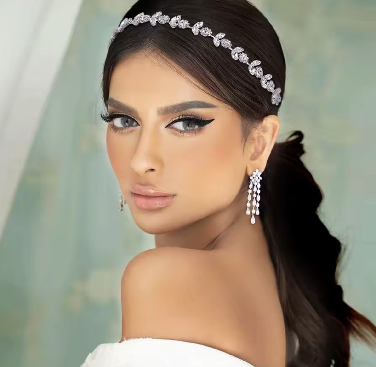 Arboreal Crystal Bridal Forehead Vine image