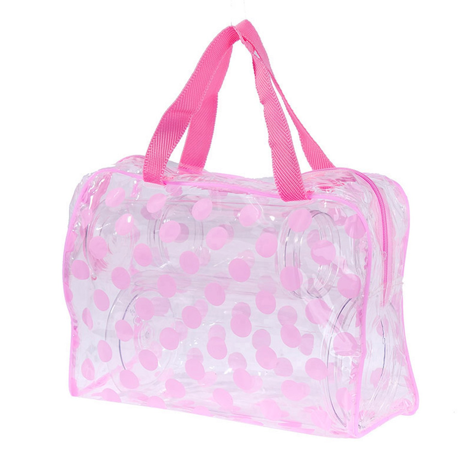 Waterproof Polka Dot Toiletries And Makeup Storage Bag image