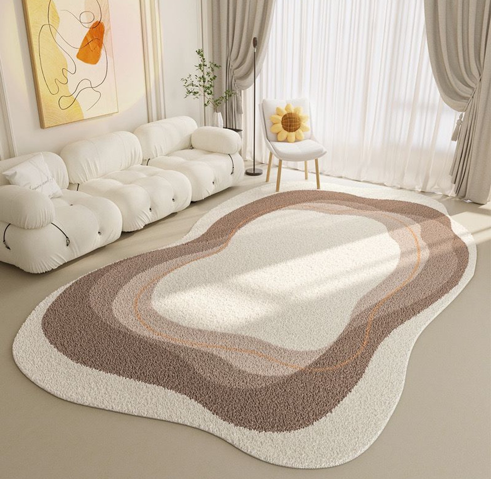 Irregular Pattern Area Rug image