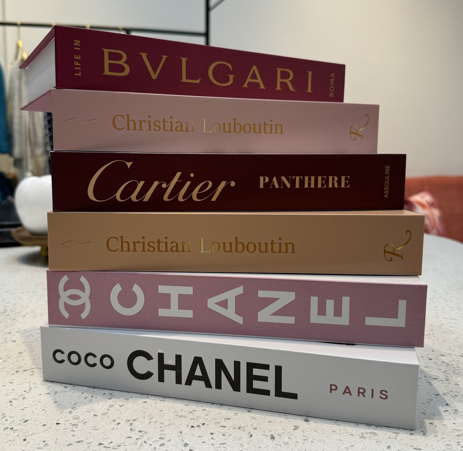 Luxury faux decor books image