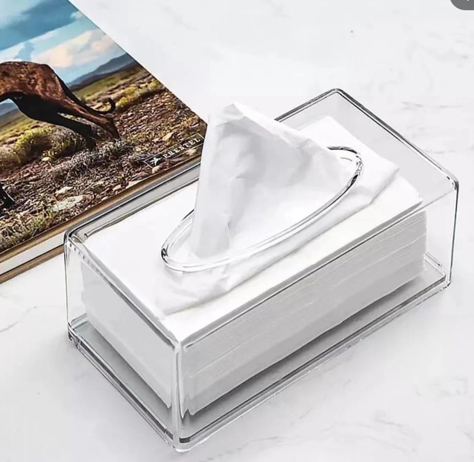 Transparent Table Decoration Acrylic Napkin Dispenser image