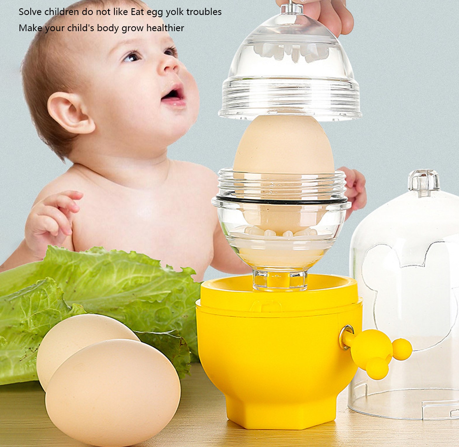 Egg Scrambler Handheld Shaker, Yolk White Mixer image