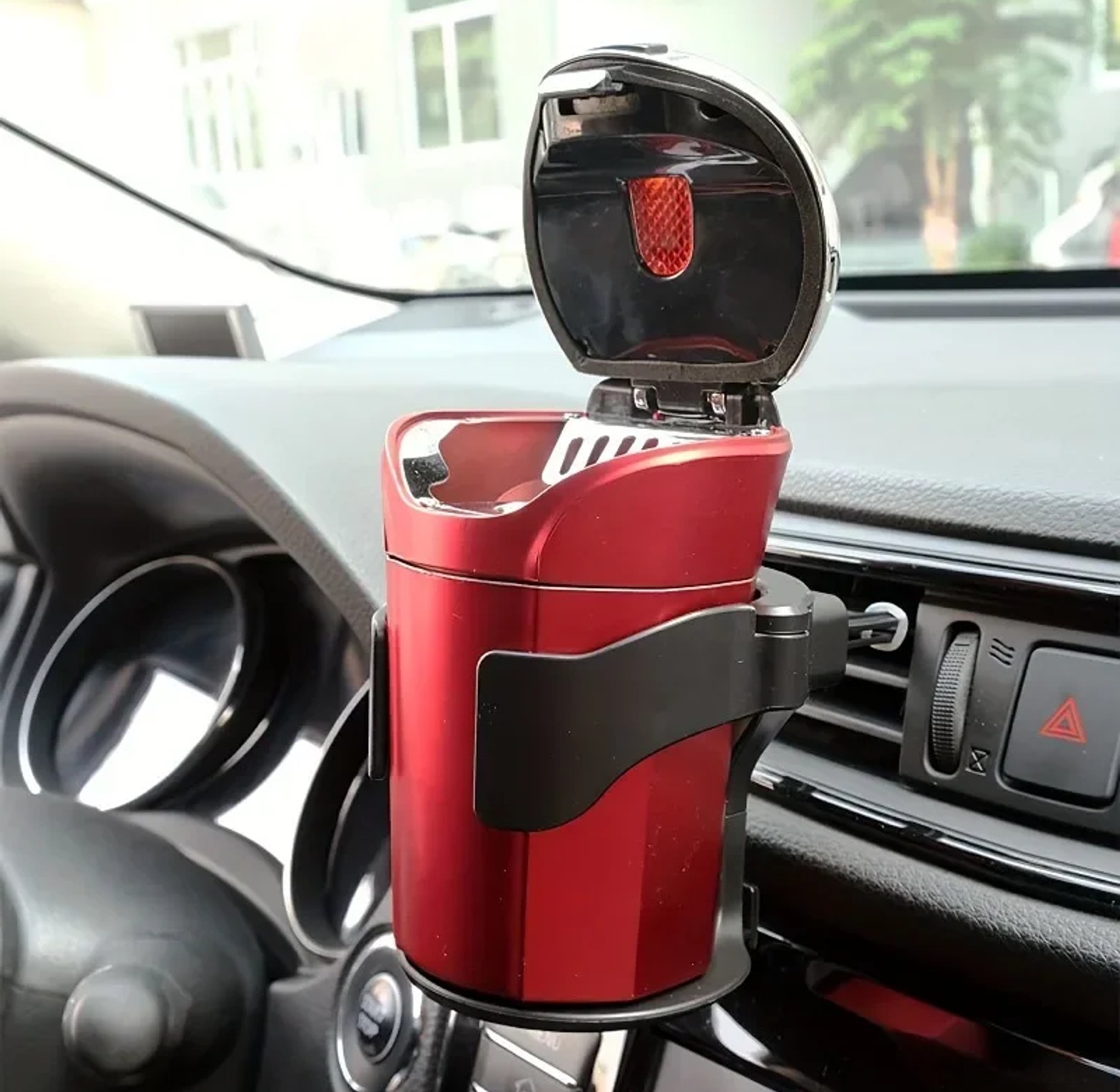 Universal Car Air Vent Cup Holder & Adjustable Drink Bottle Mount for Coffee/Water - Durable Interior Organizer image