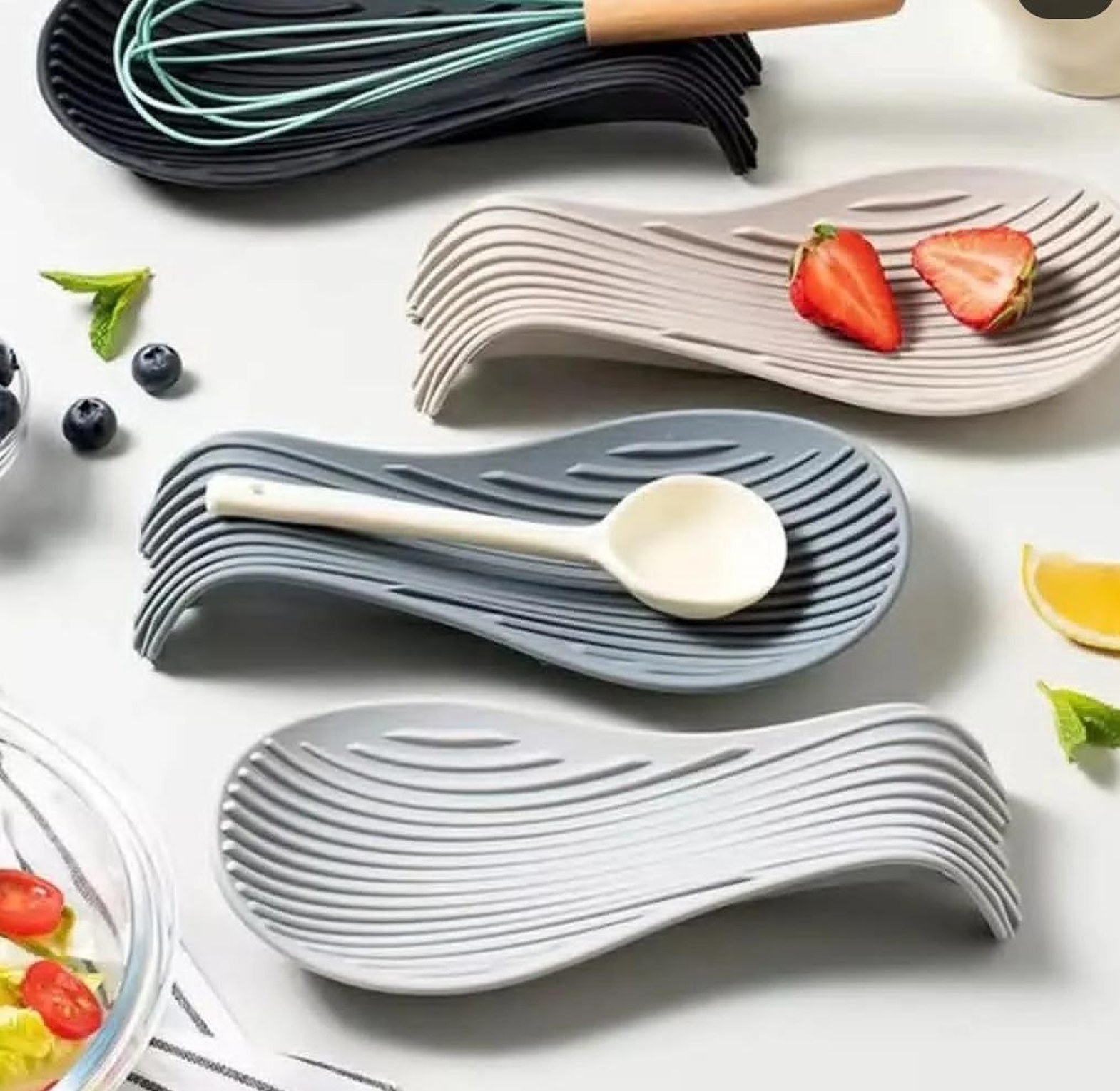 Silicon spoon rest Heat resistant  image