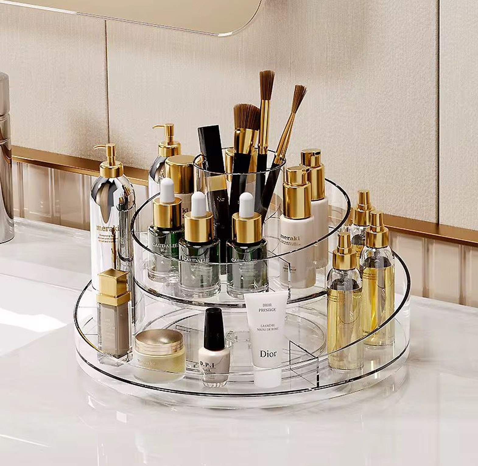 2layer Acrylic make-up organizer  image