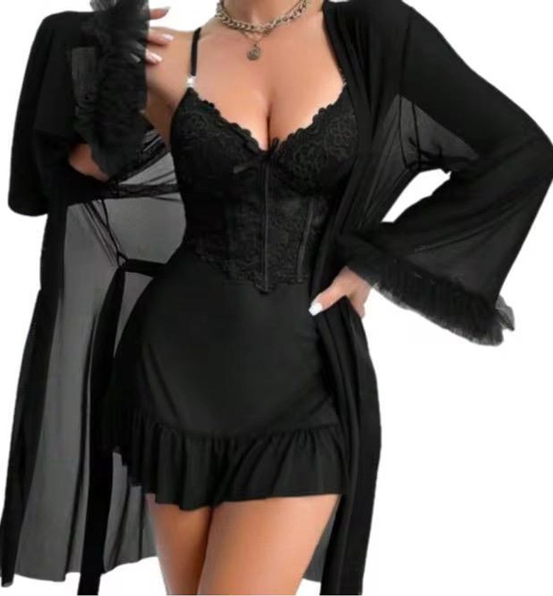 4116 Loungewear Dress With Matching Coverup image