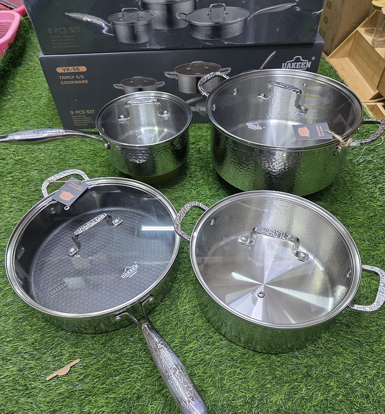 UAKEEN Germany 🇩🇪 8PCS Silver Cookware Set image