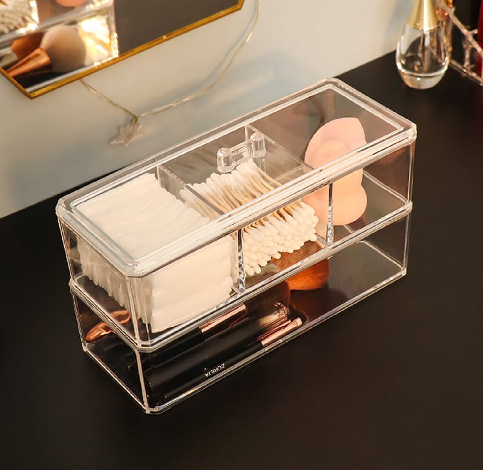 Transparent Cosmetic Storage Box  image