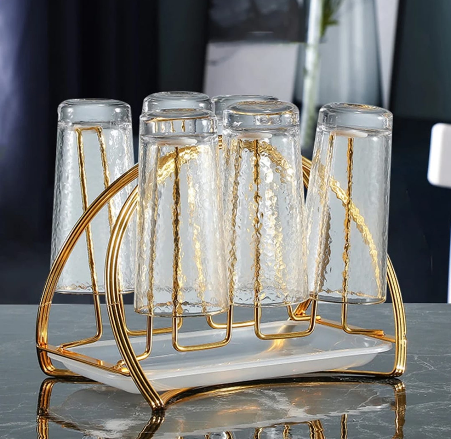 New Glass Water Cup Rack image