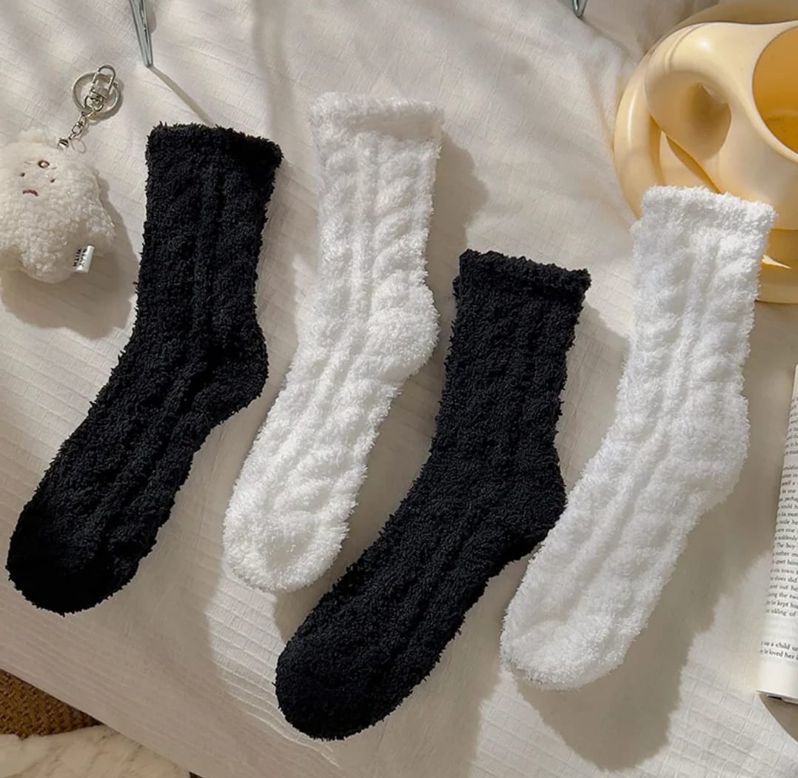 Women Socks Winter Fleece Fuzzy Sock image