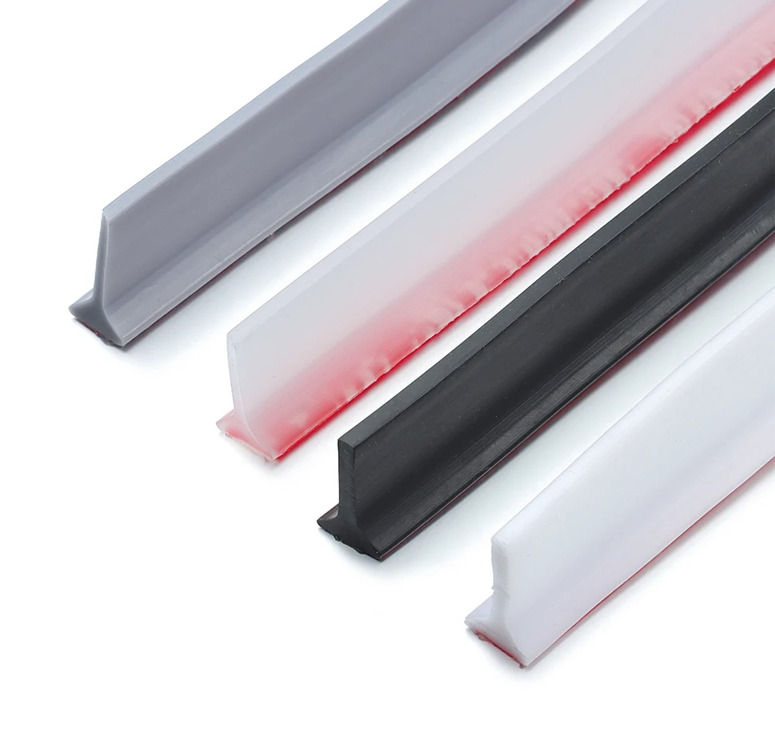Flexible Silicone Bathroom Water Stopper Dam Shower Water Barrier Blocker for Floor Separation and Flood Prevention image