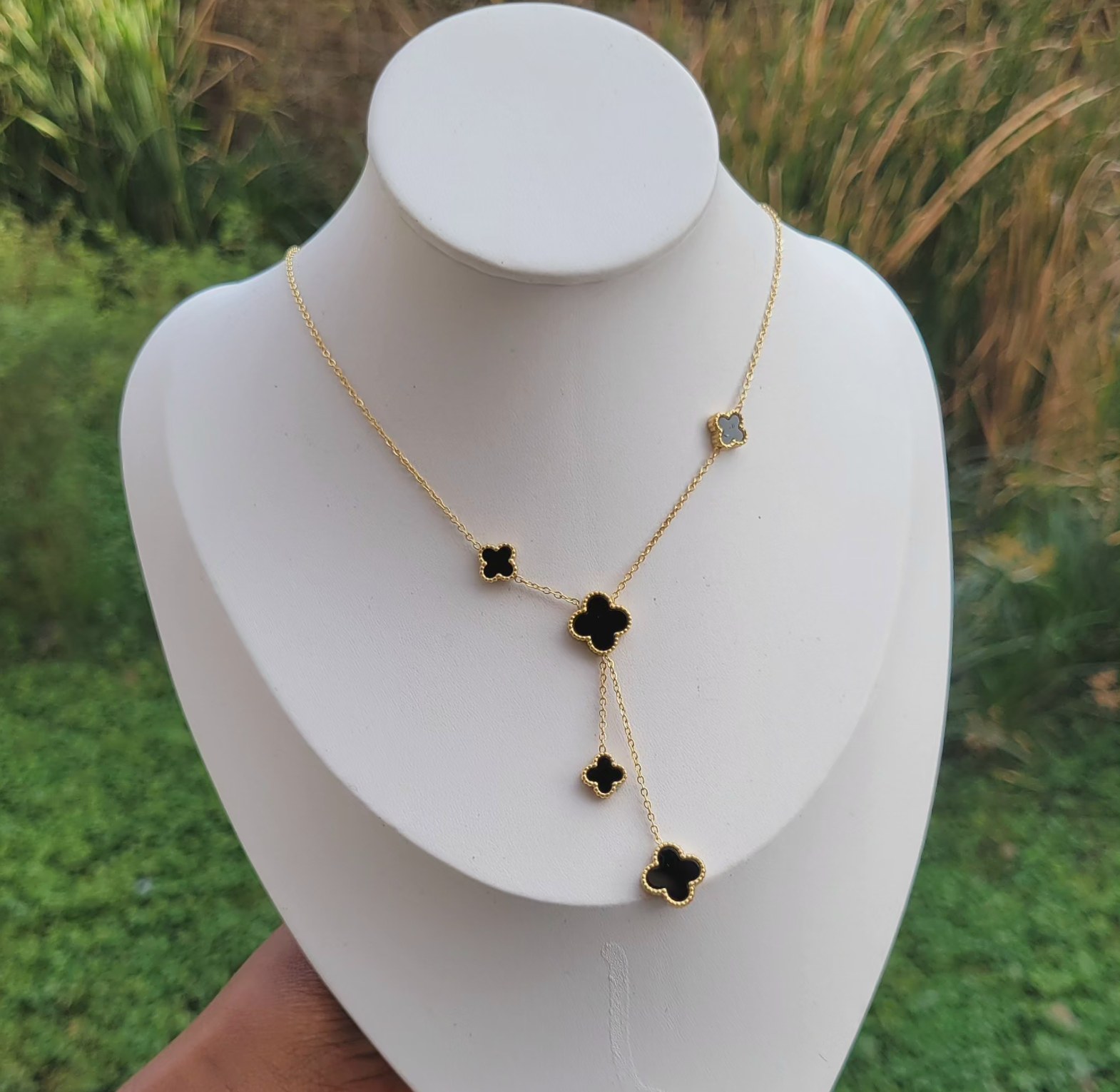 Black clover necklace  image