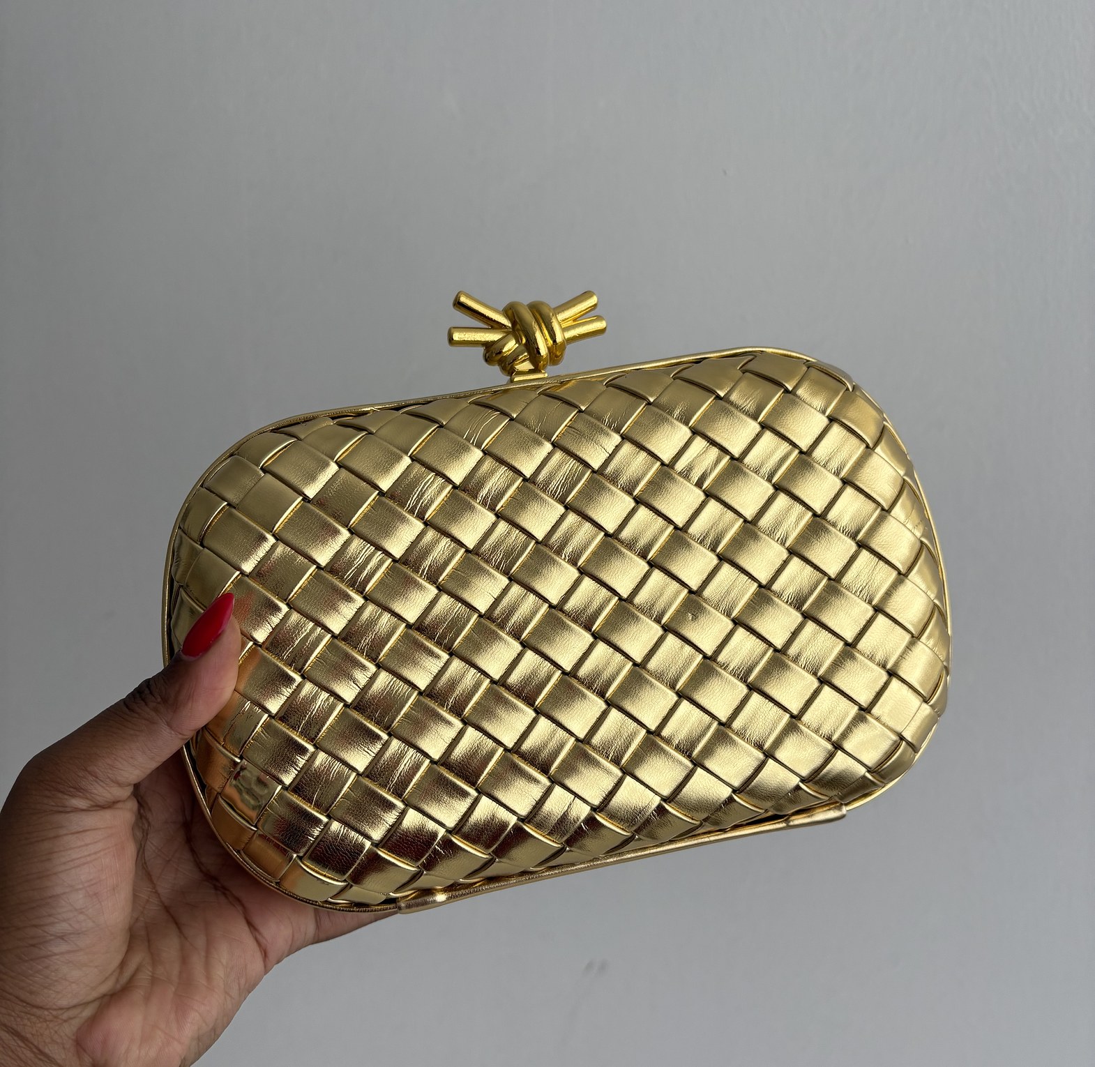 Bottega Clutch - Gold image