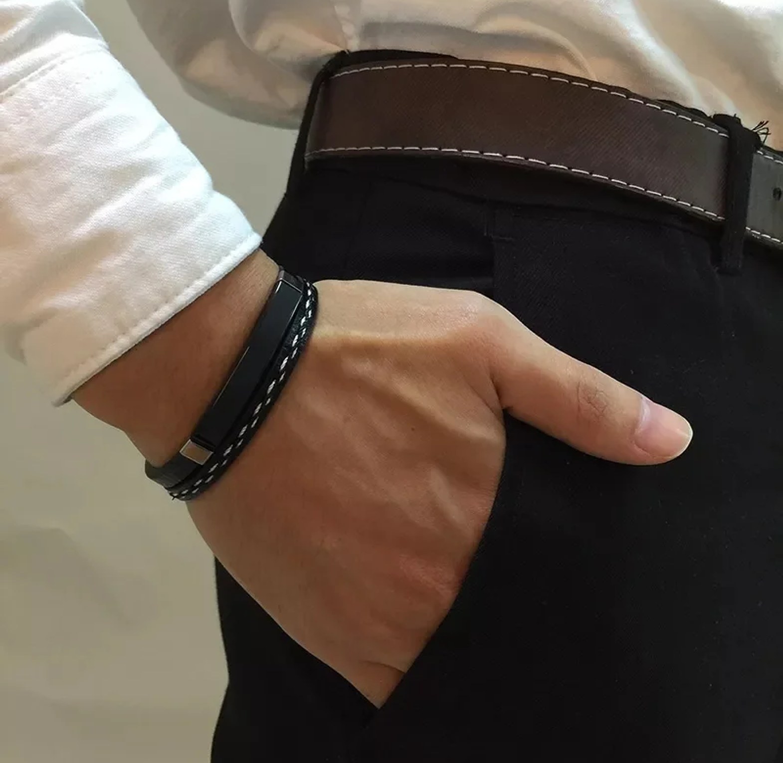 Silicone/ Stainless steel bracelets  image