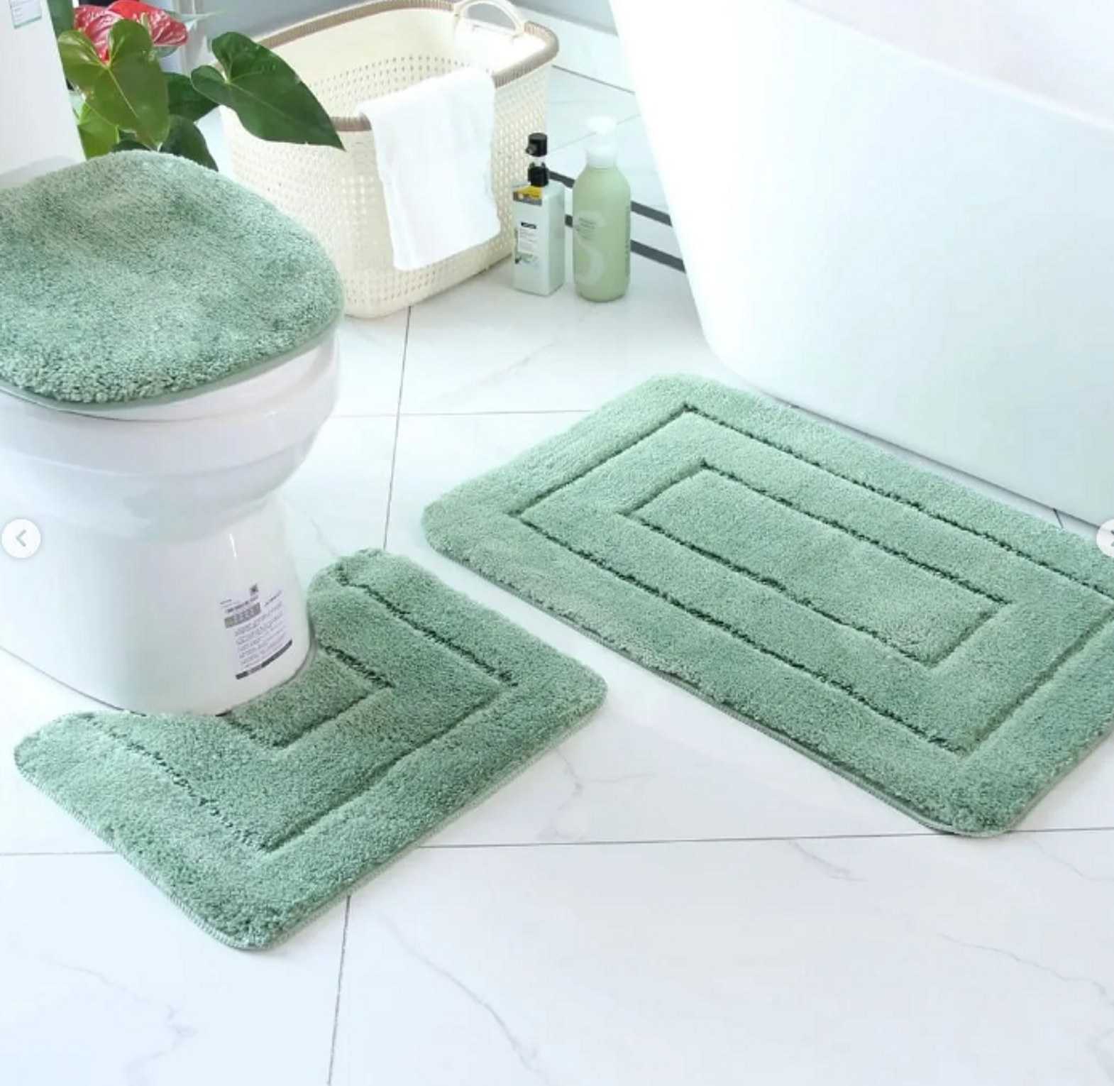 3pcs Bathroom mats image