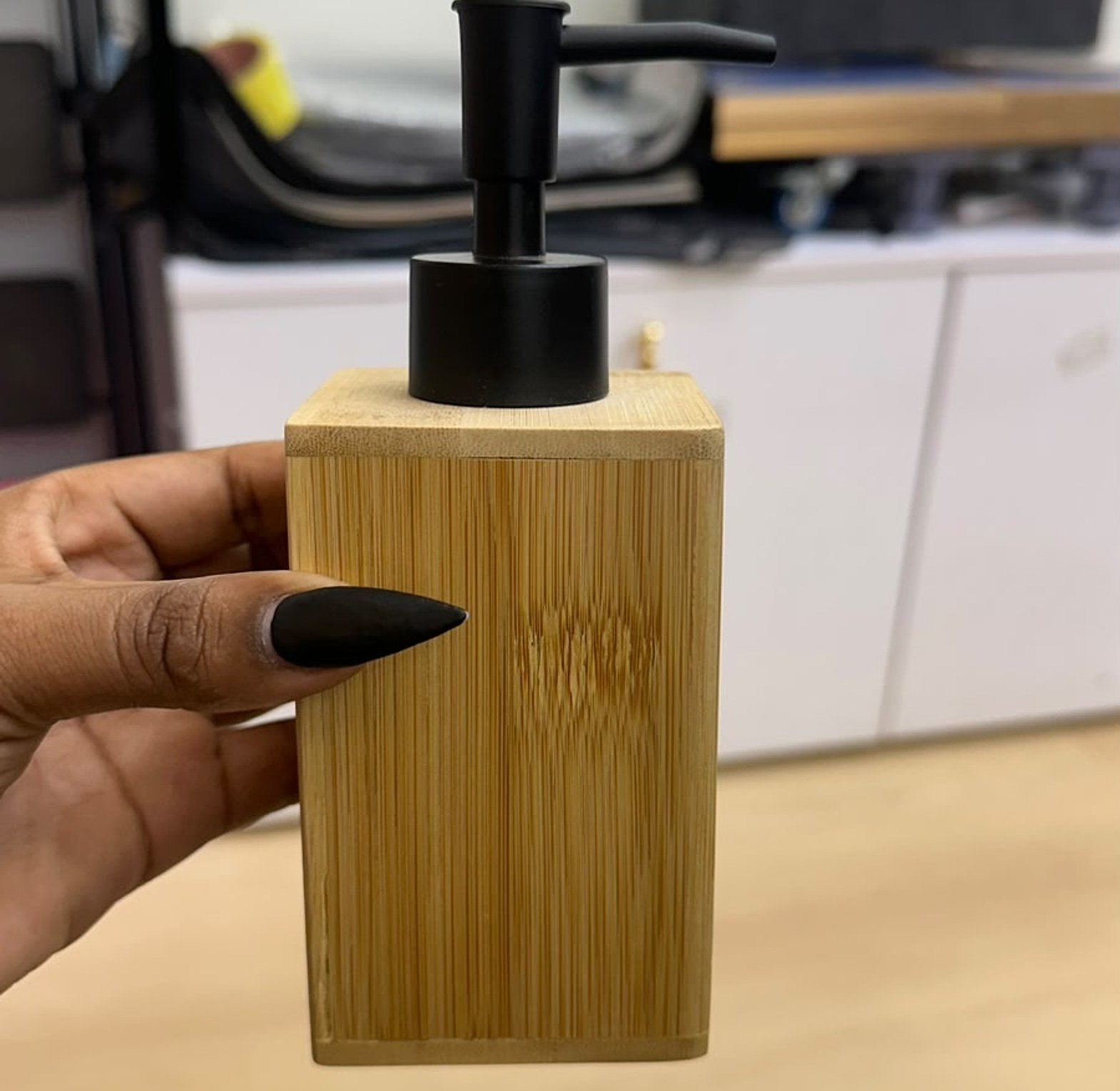 Bamboo Soap Dispenser  image