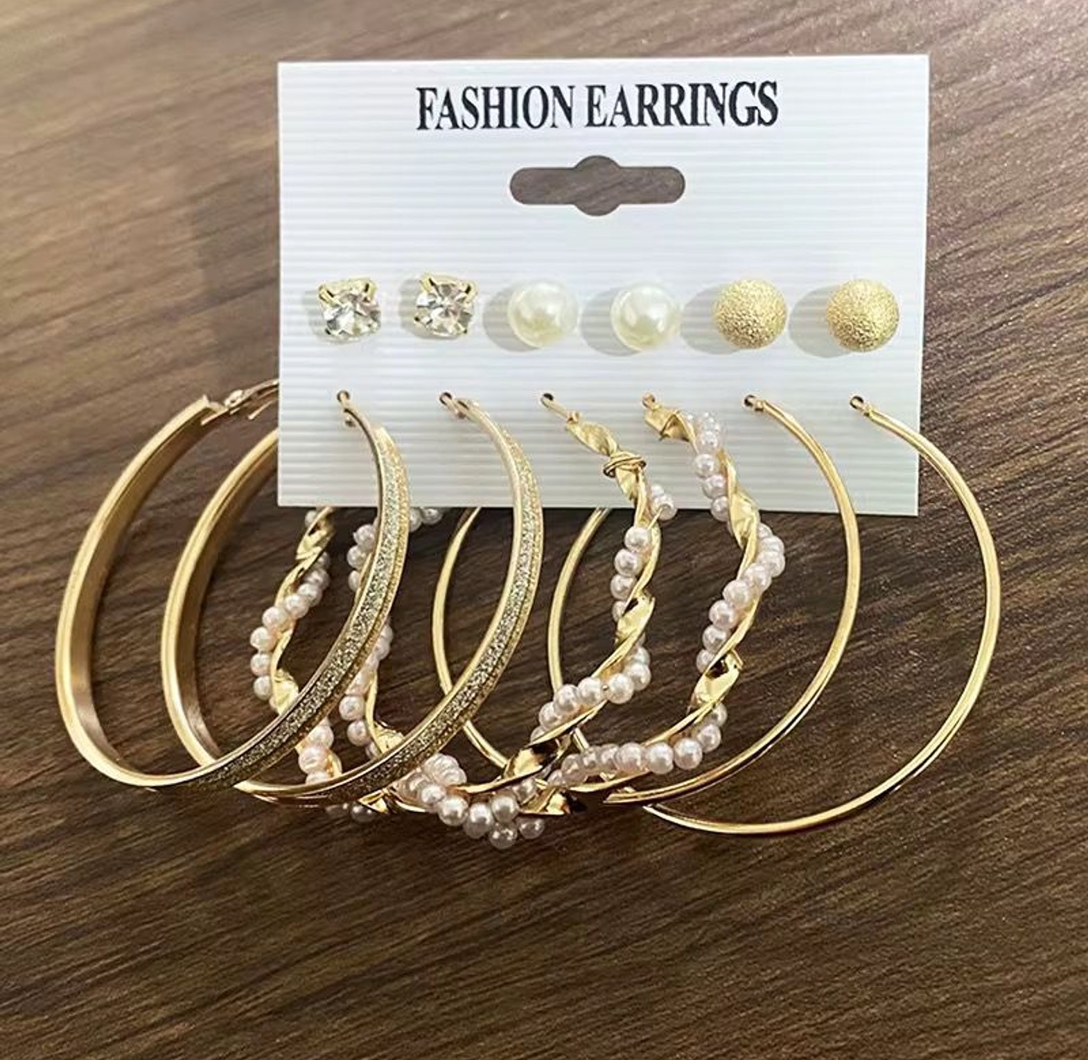 The Deluxe Gold-Tone Hoop & Stud Earring Collection  image