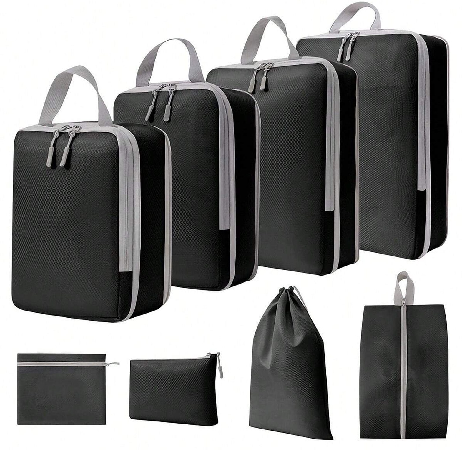 Set of 8 Compressible Packing Travel Storage Bags image