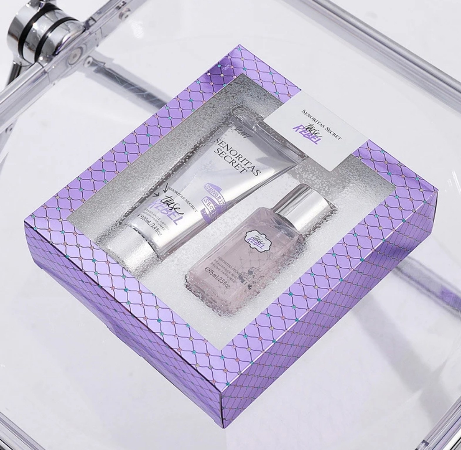 Senoritas Secret Tease Rebel Perfume Gift Set 100ml Fragrance Lotion & 75ml Perfume.  image
