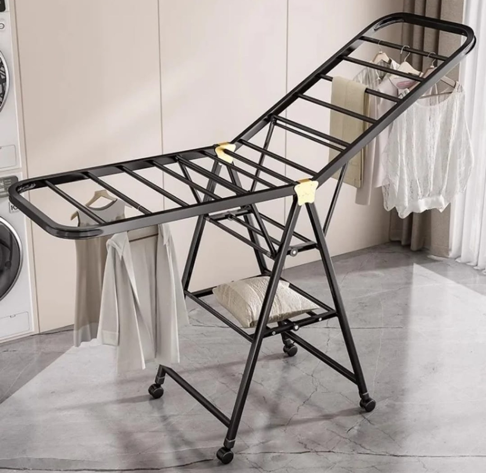 Folding Clothes Drying Rack Floor-standing image