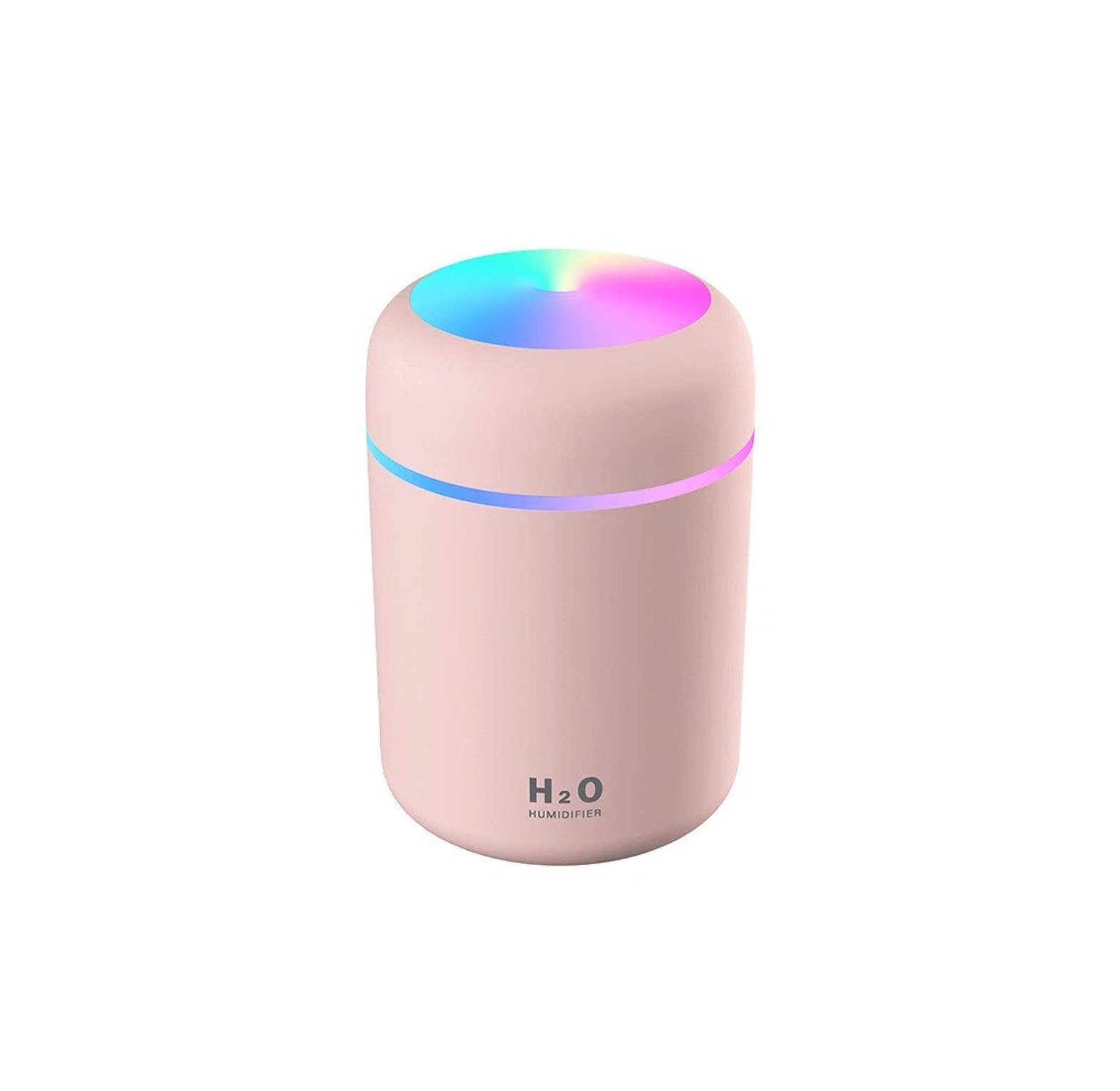 Portable Mini USB Humidifier with LED Light Silent Air Purifier for Office Bedroom Desk Home image