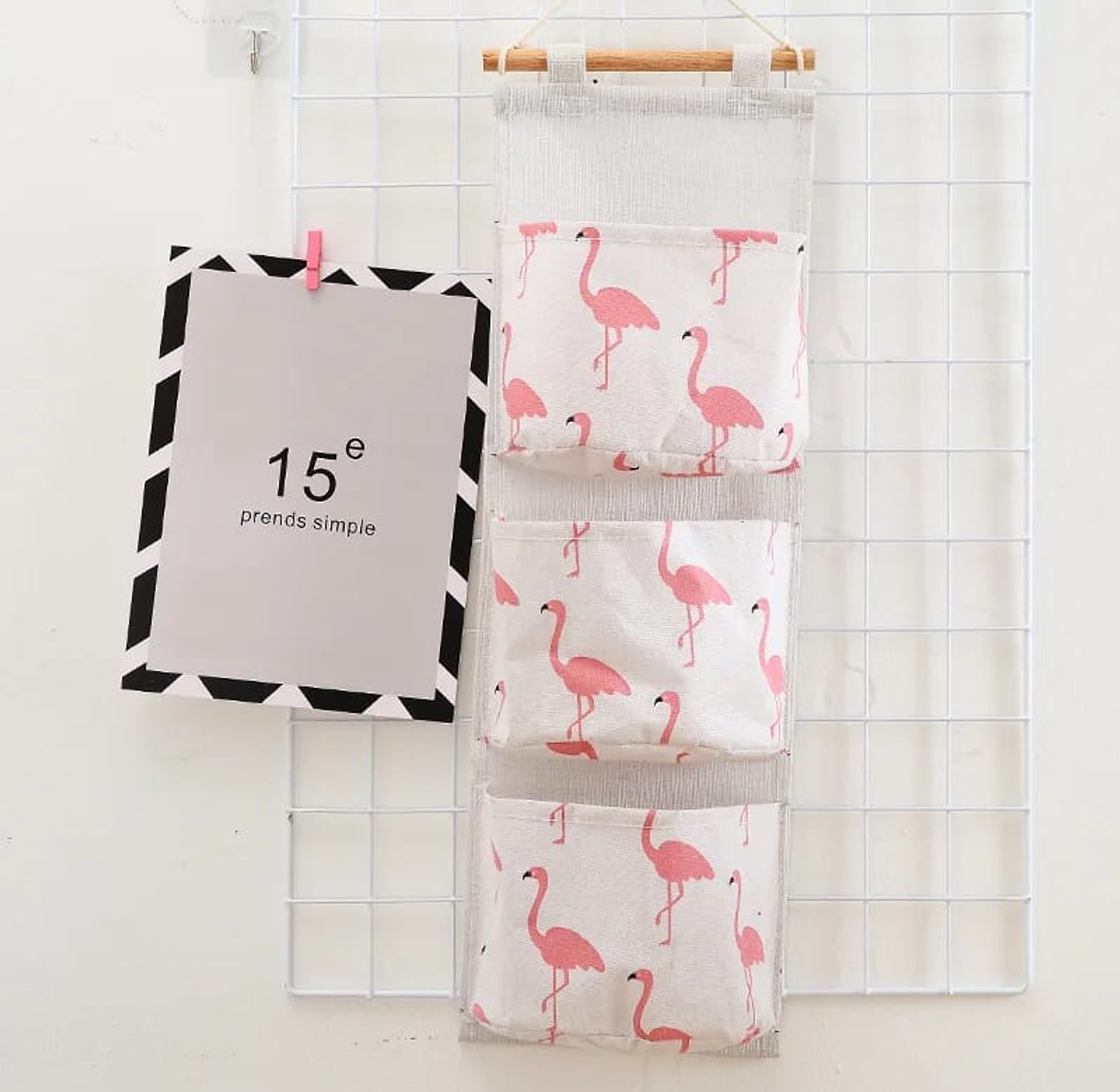 3 Pocket Wall Hanging Storage Bag image