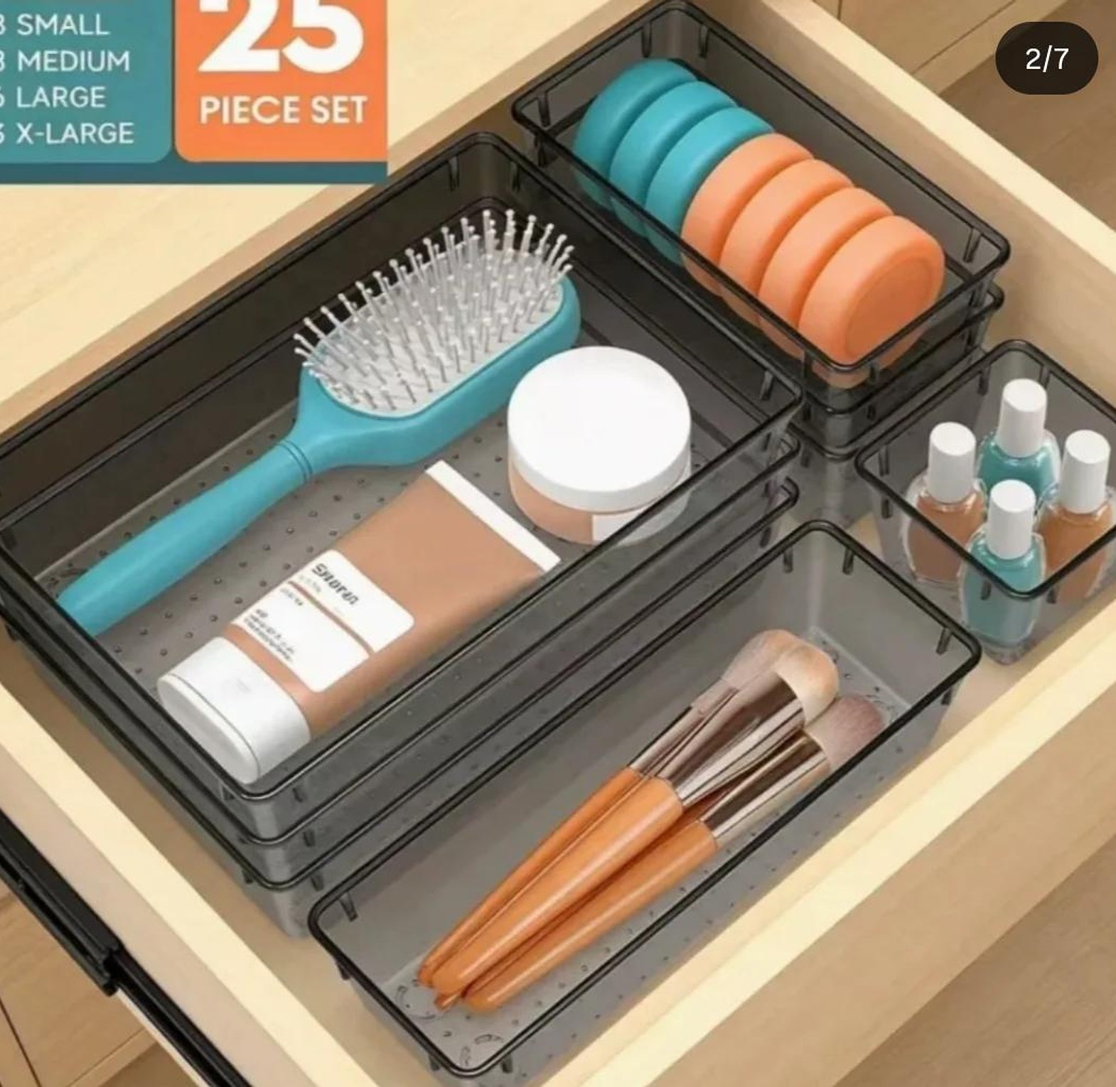 25 pcs set drawer organizers image