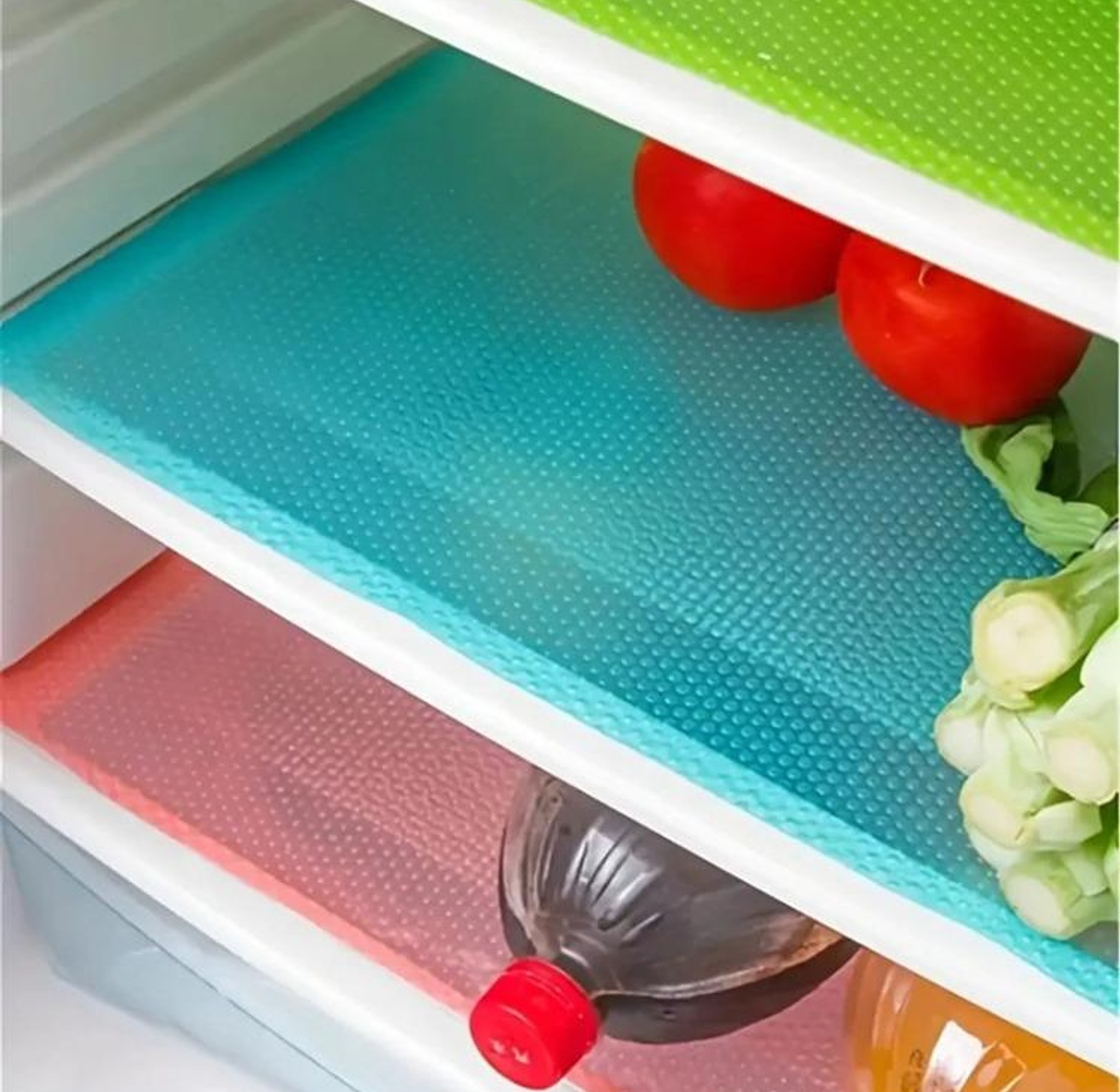 4PCS Waterproof EVA Refrigerator Liner Mats image