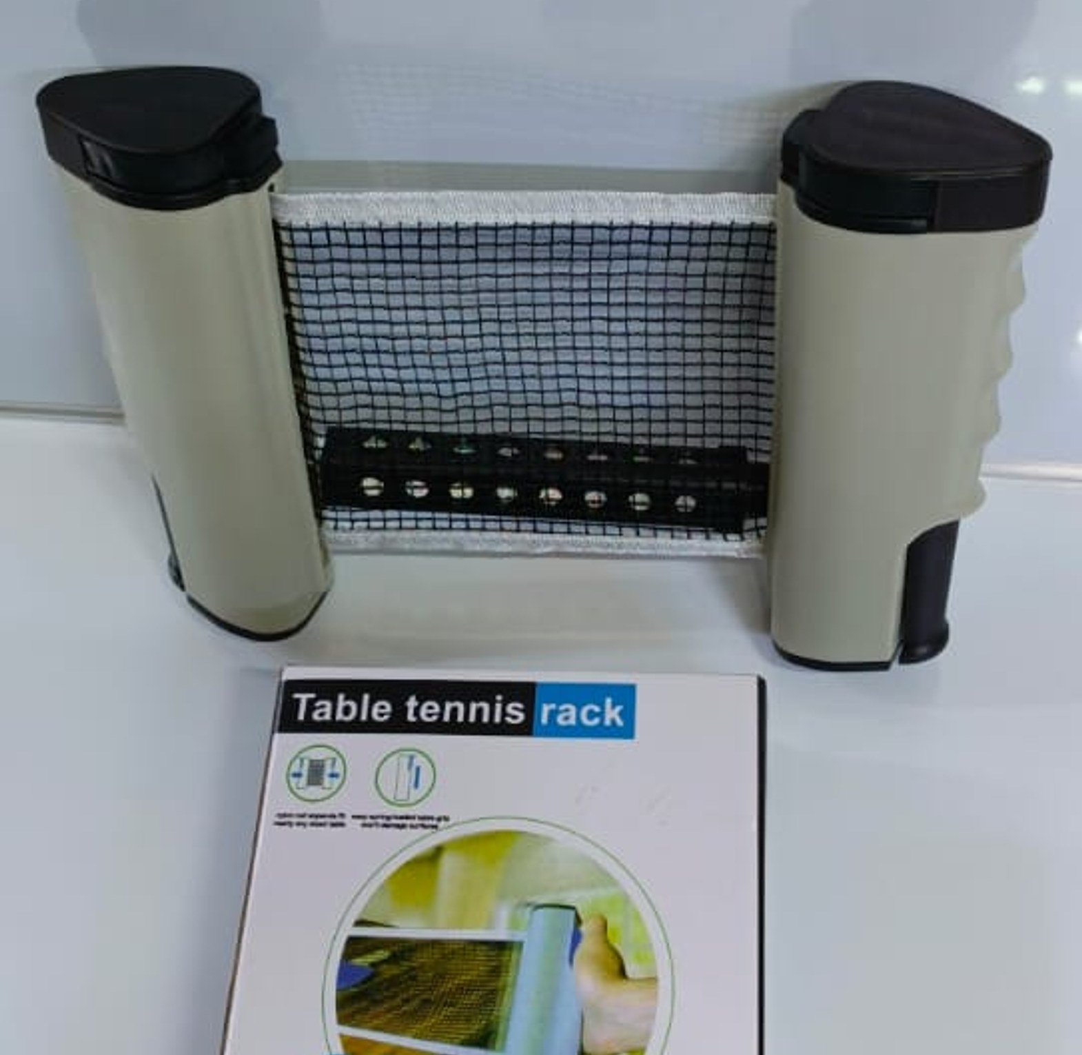 Table tennis rack net. Expands over 5feet and fits any table. image