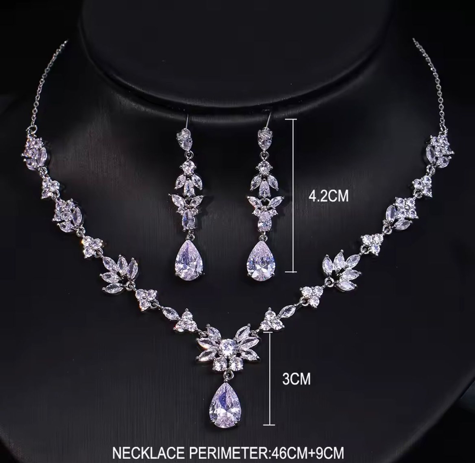 Divine Marquise Drop Jewelry Set image