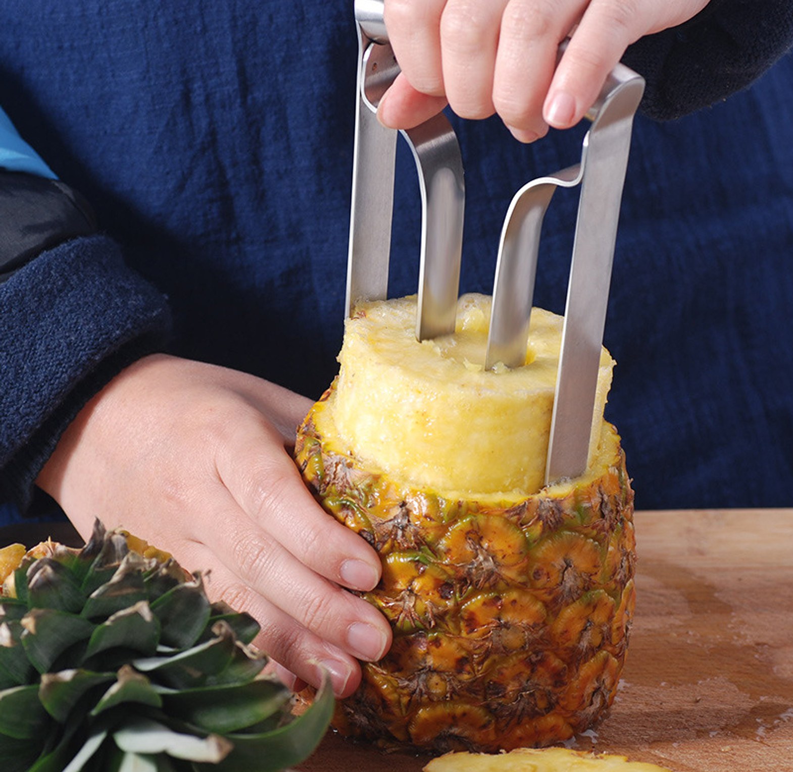 Stainless Steel Pineapple Corer & Slicer image