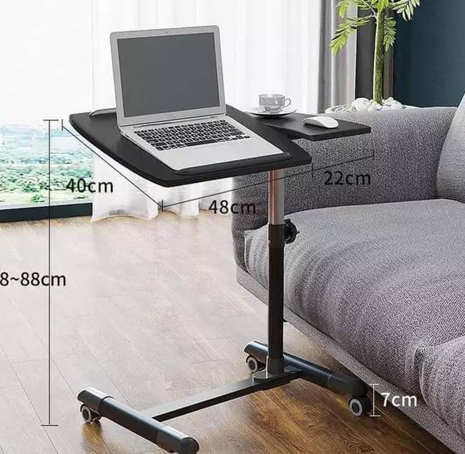 Adjustable Laptop Table, Stand, Bedside Computer Desk image