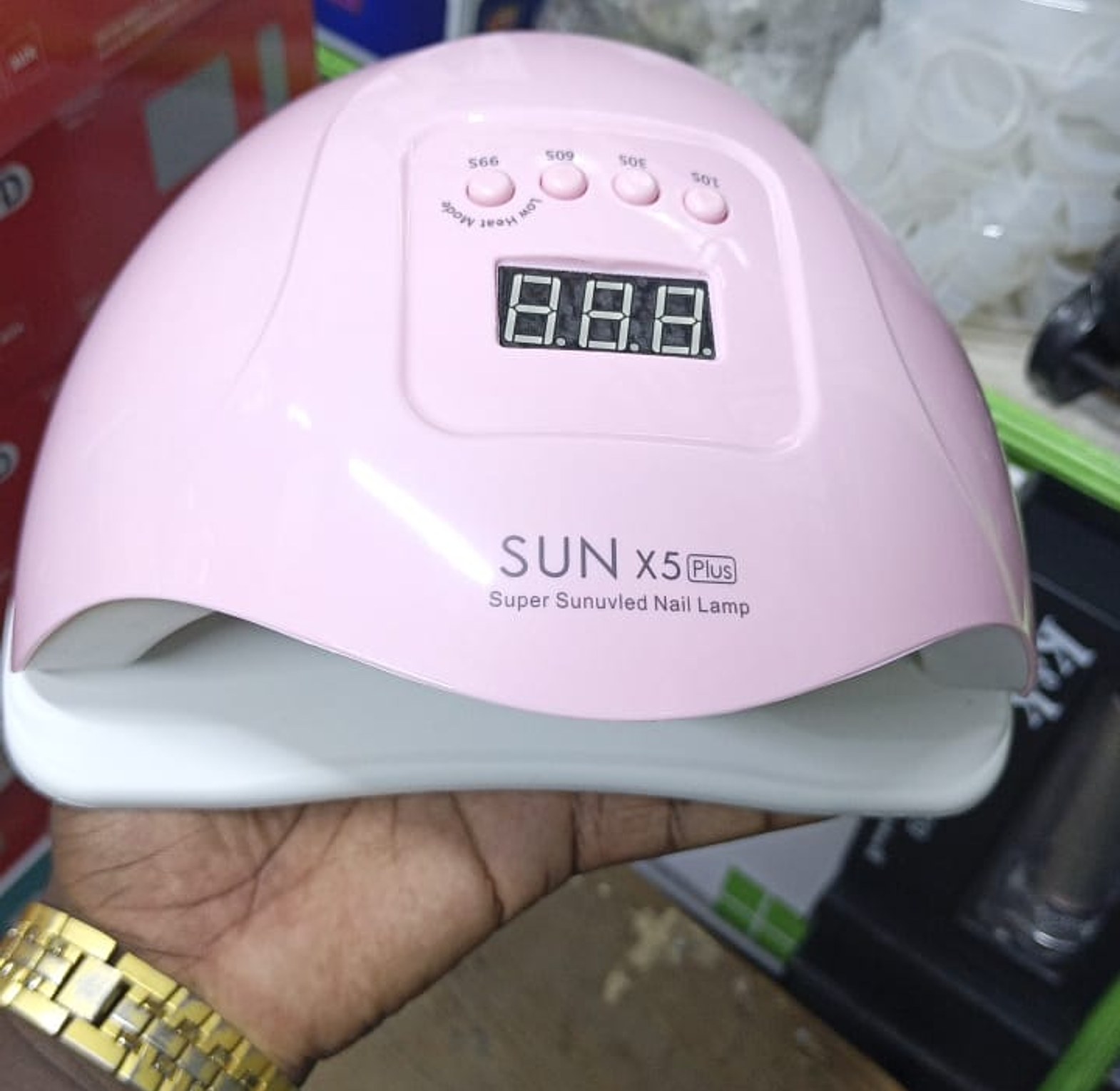 Professional UV/LED nail lamp. SUN X5 Plus Super Sunuvled Nail Lamp.  image