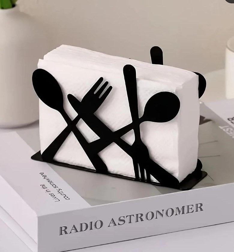 Metallic Serviette holder image