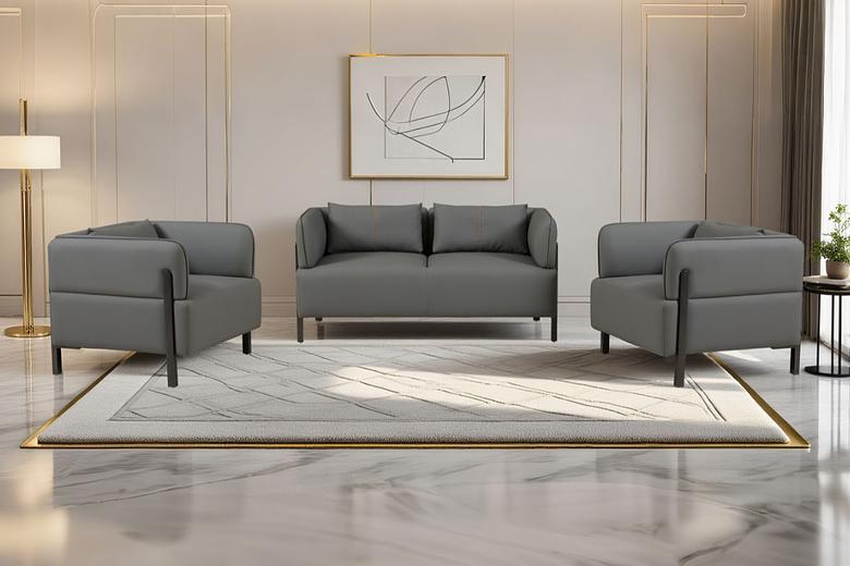 NOVA 6 Seater Leatherette Sofa (3+2+1) image