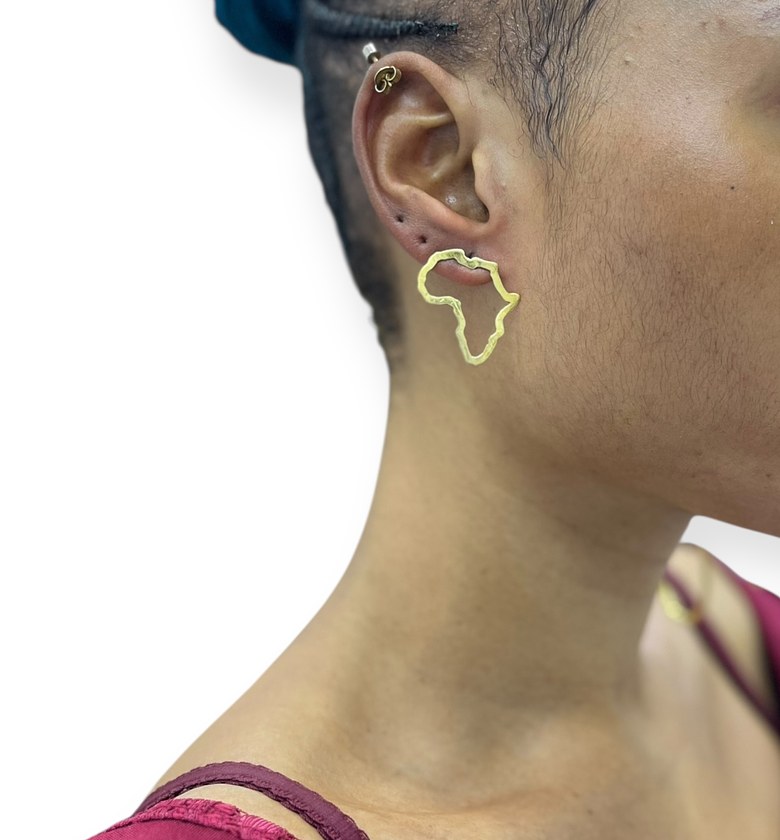 Amina Brass Earrings  image