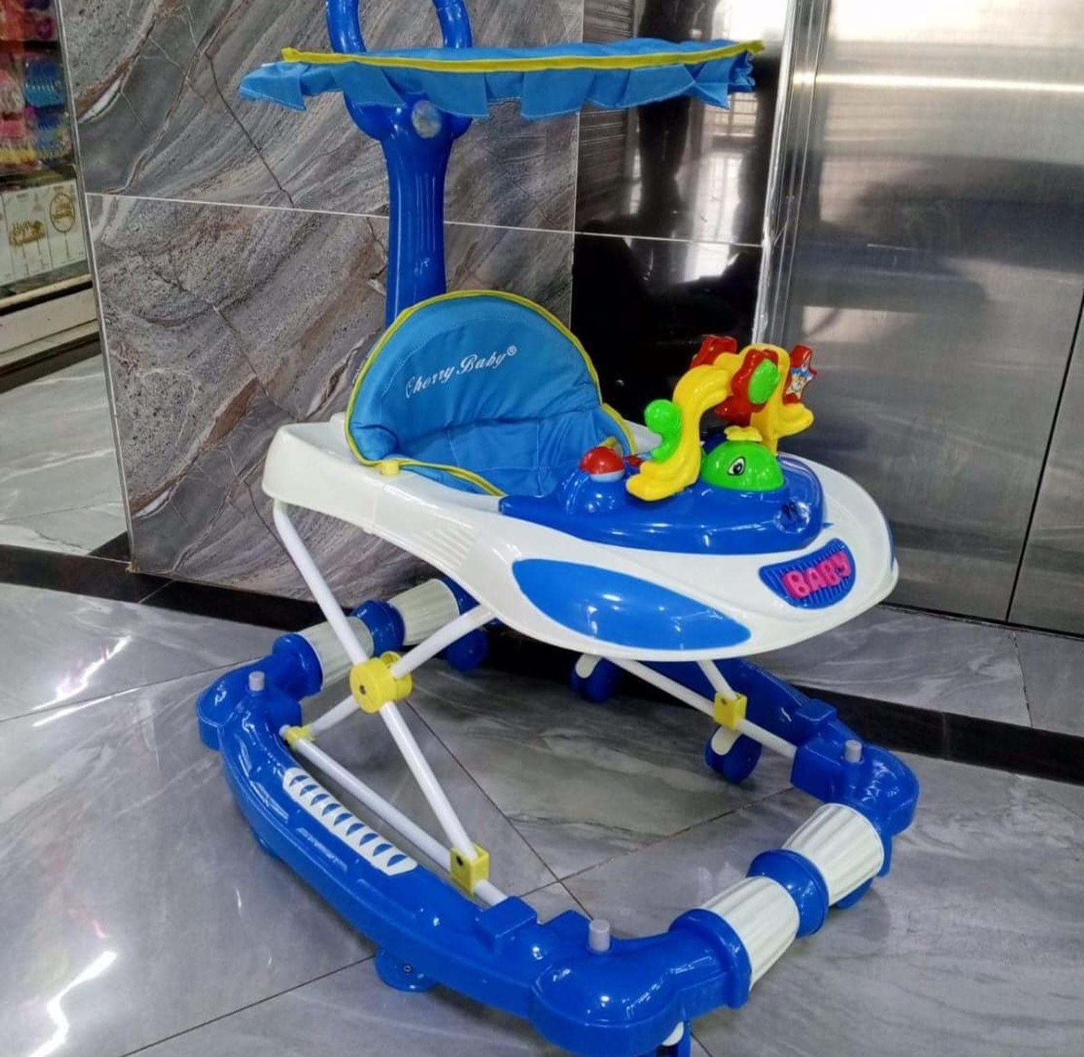 2in1 baby walker with melody  Easy to change from rocker to walker  image
