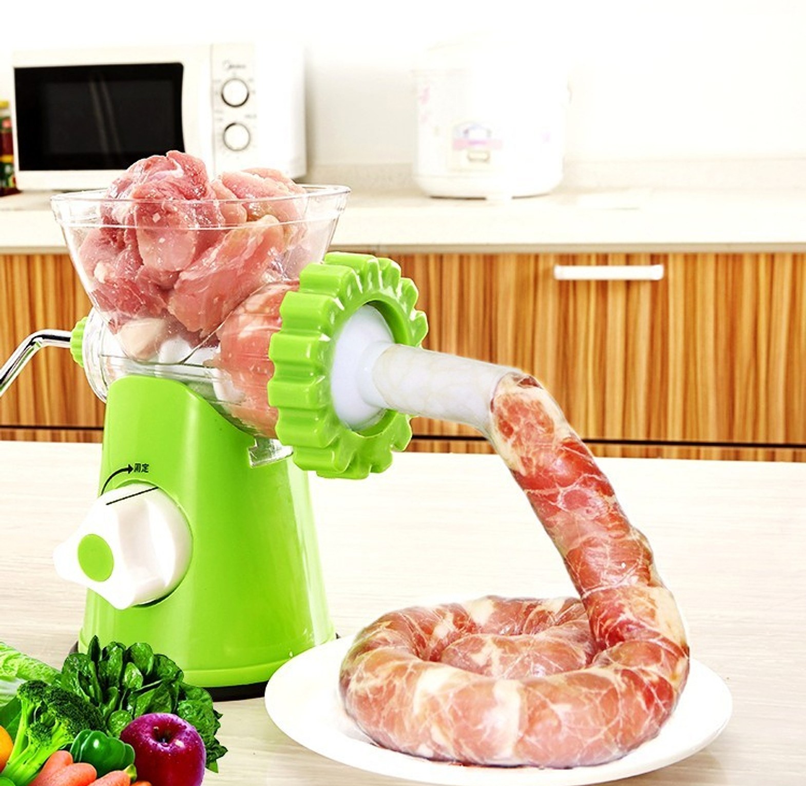 Manual Meat and Vegetables Mincer Grinder image