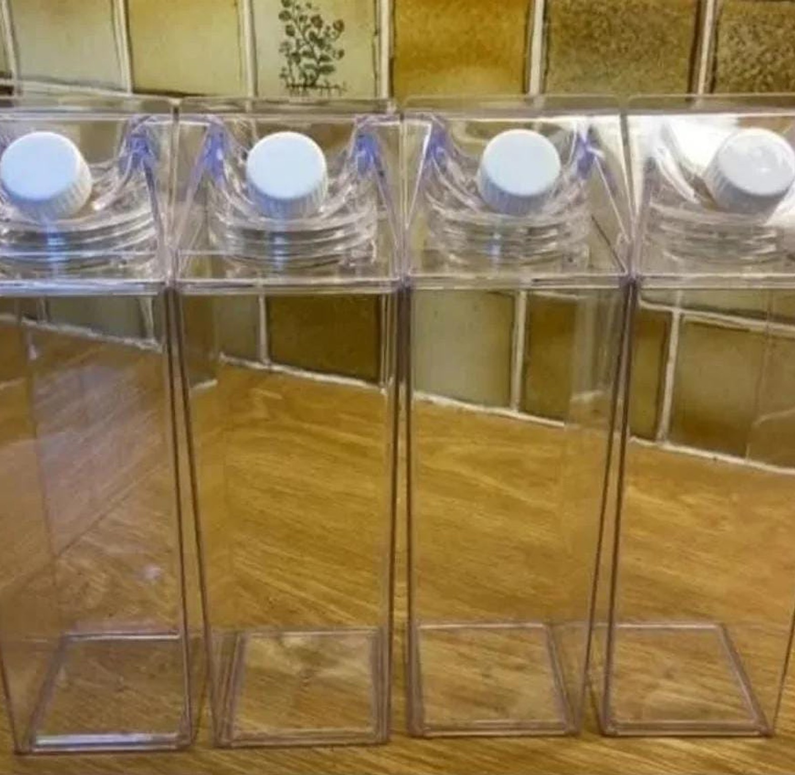 Acrylic Milk / Beverage Fridge Bottle 1Ltr image