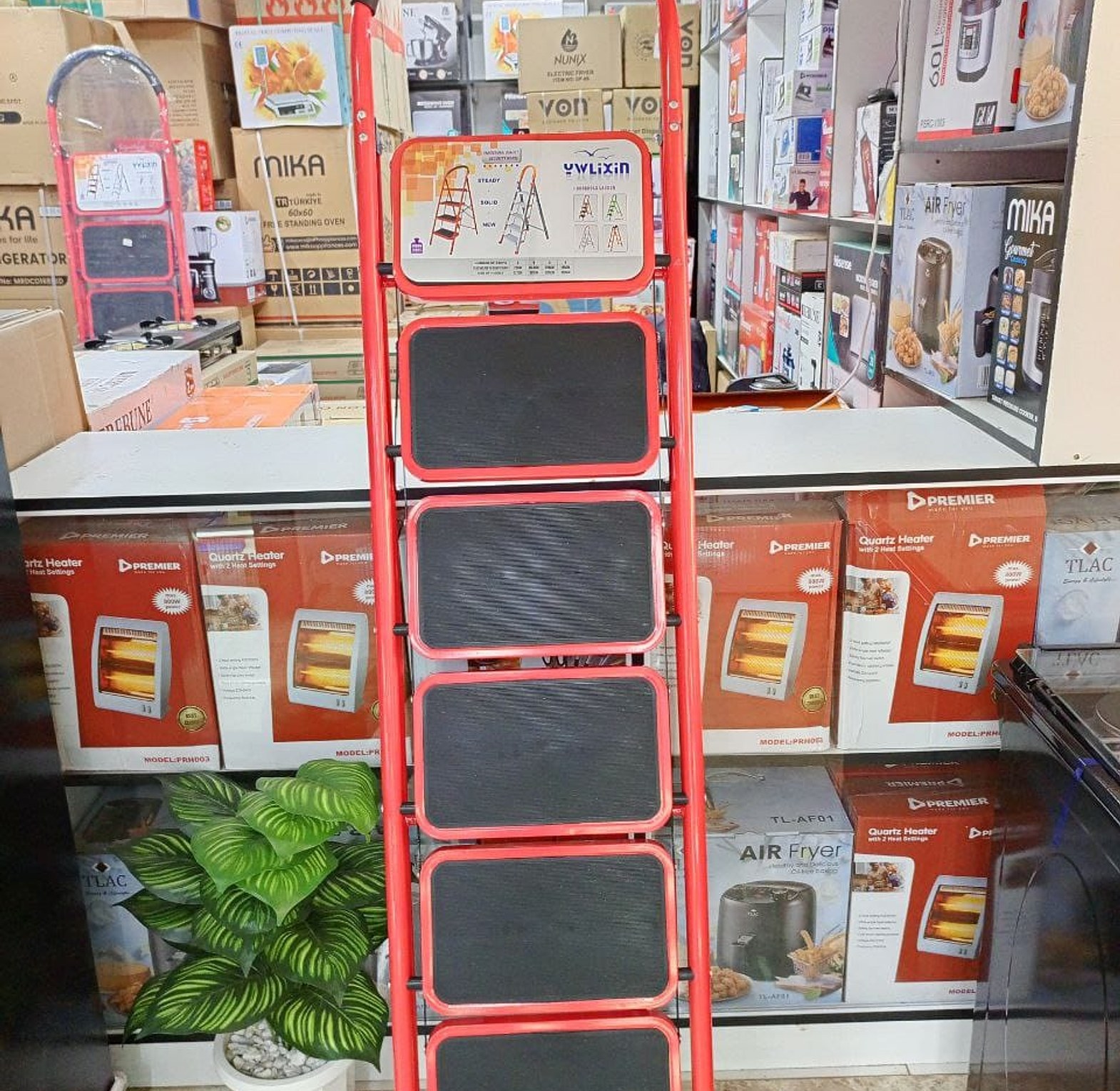 Ladder. 5-Step Steel Folding Ladder. image