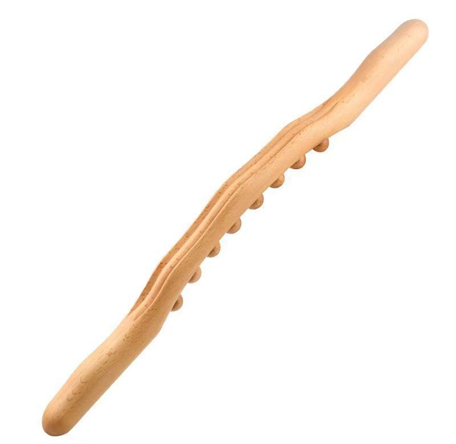 Wooden Guasha Massage Stick Roller for Full Body Deep Tissue Therapy, 8-Point Muscle Relief Tool for Neck and Back Pain image
