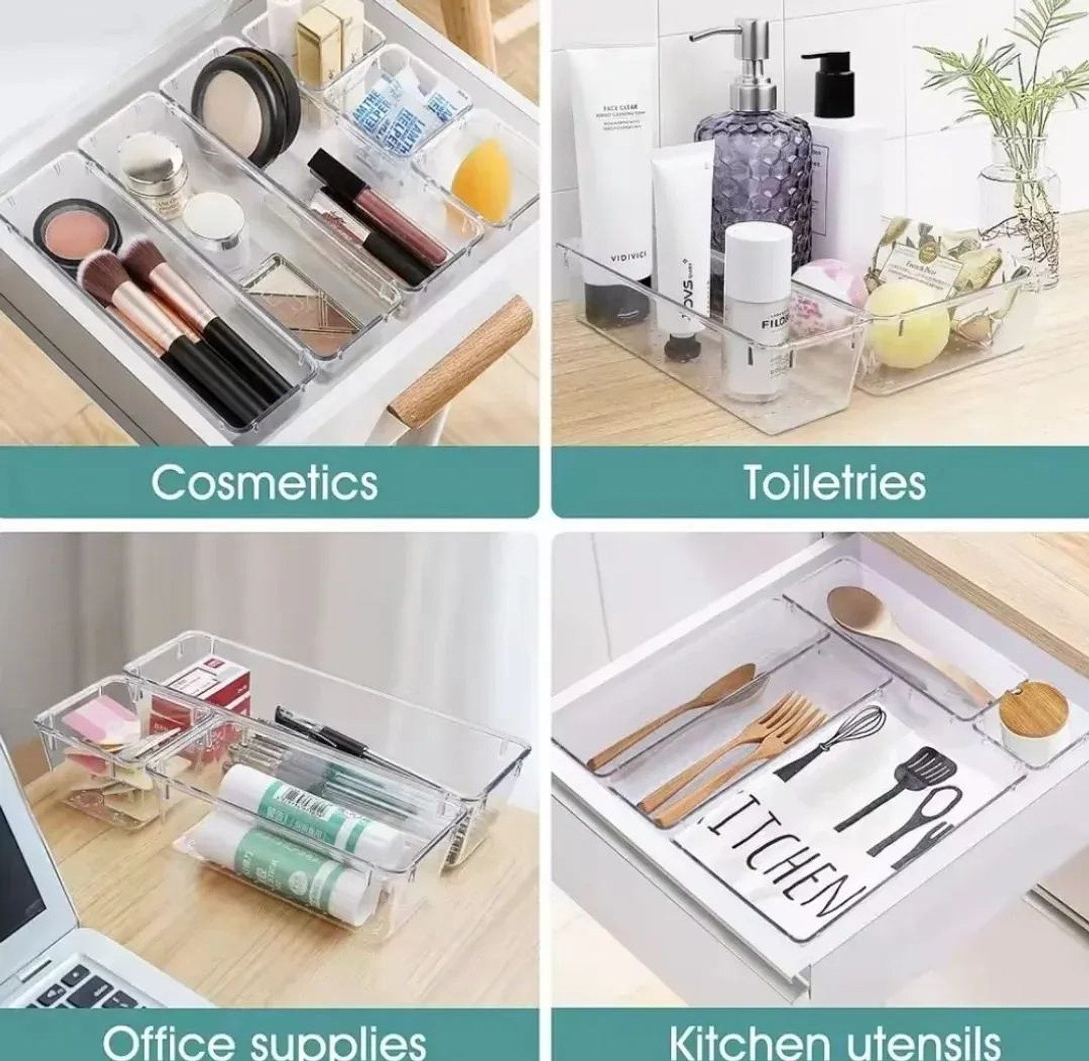 25-Piece Stackable Drawer Organizer Set image