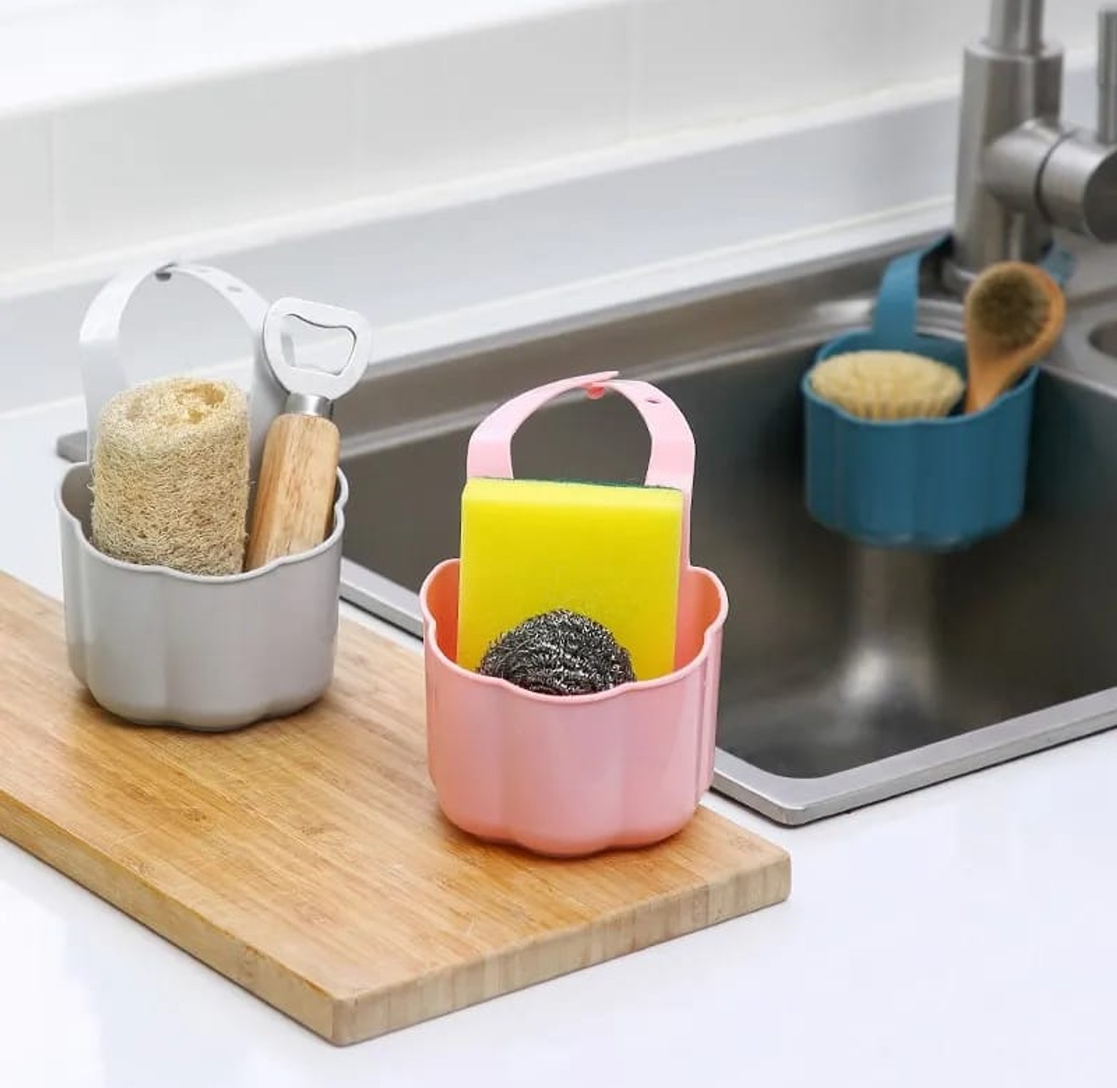 Kitchen Sink Drainer Basket Soap Sponge image
